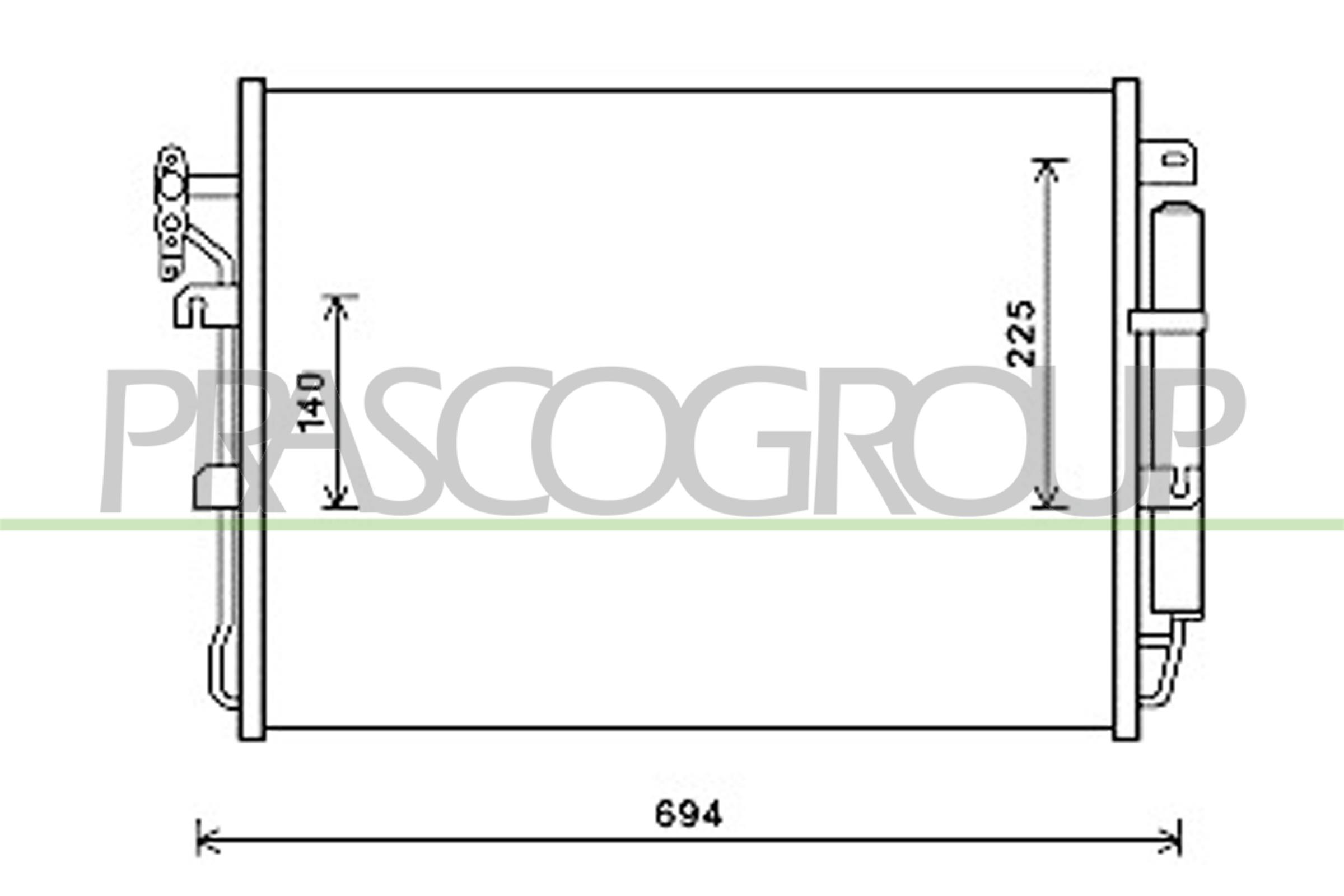 Condensatore, climatizzatore PRASCO LR800C001