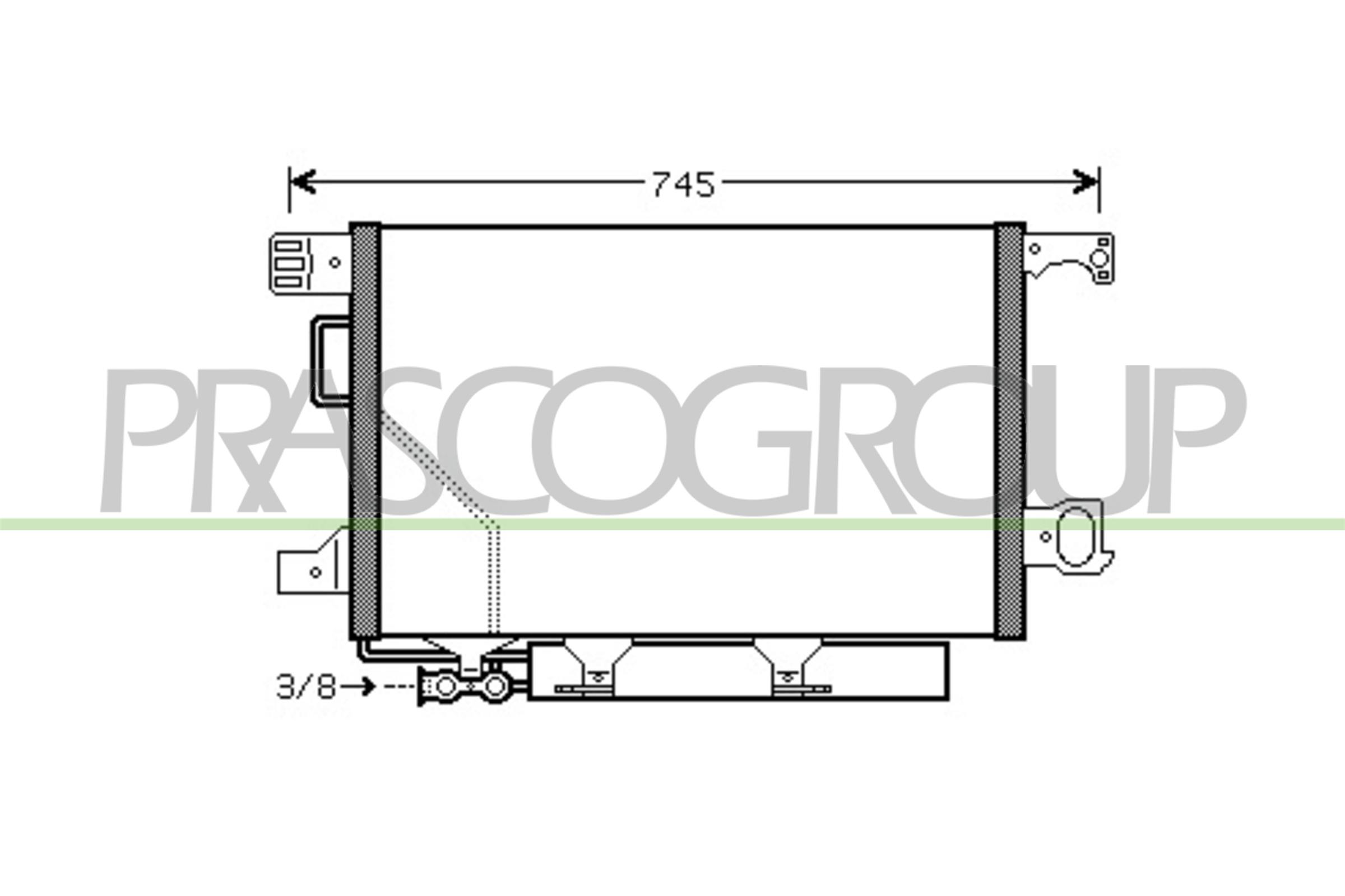 Condensatore, climatizzatore PRASCO ME026C004