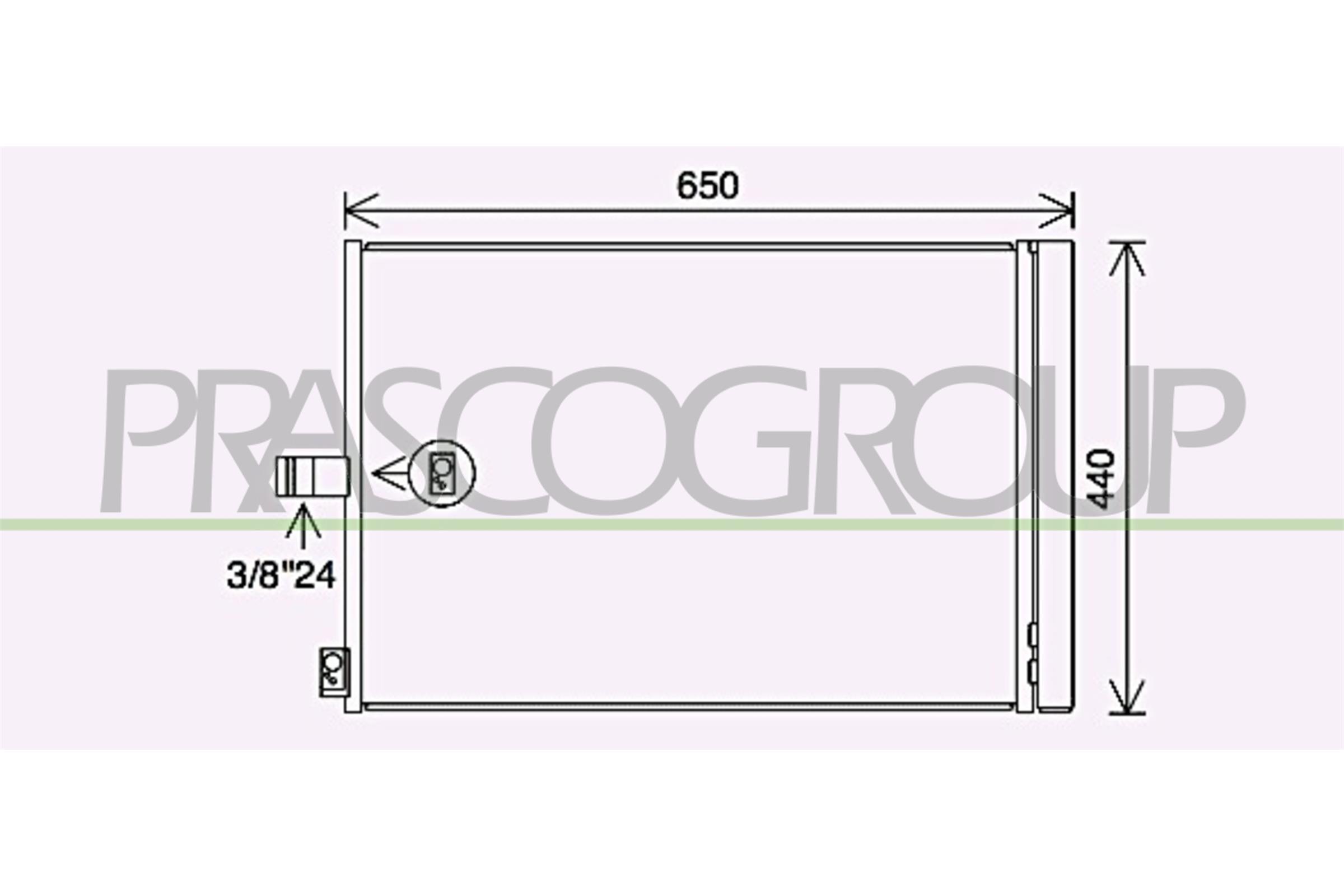 Condensatore, climatizzatore PRASCO ME030C002