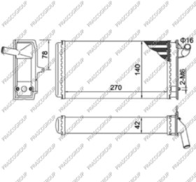 Condensatore, climatizzatore PRASCO ME043C001