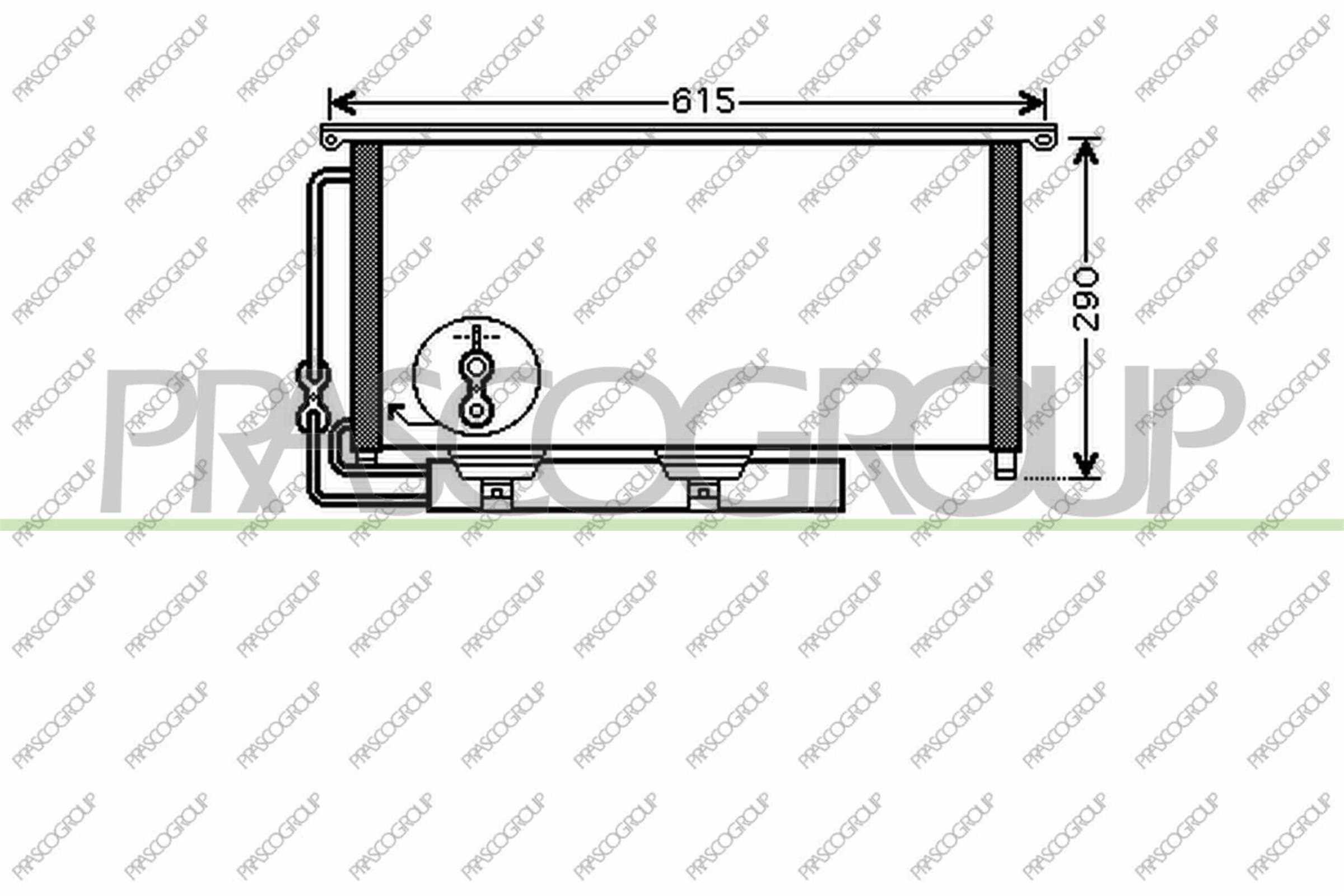 Condensatore, climatizzatore PRASCO ME300C001