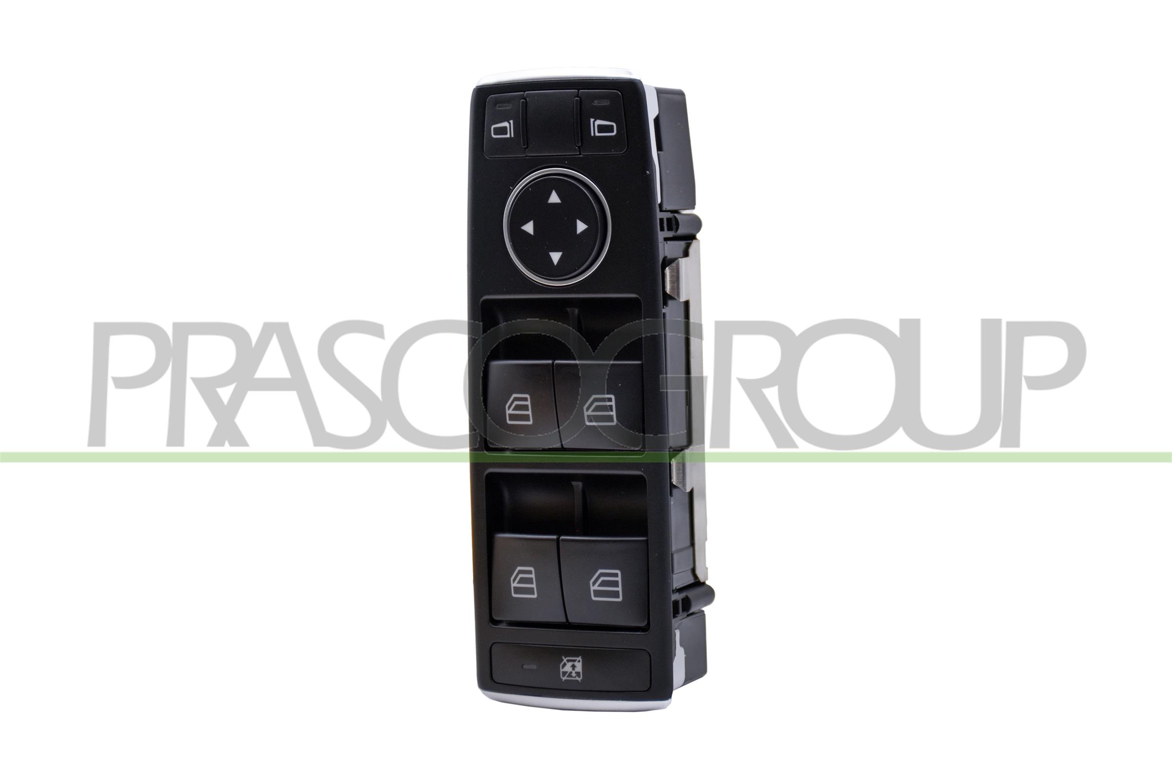 PRASCO PULSANTIERA ALZ. PORTA ANT. SX NERA 4 INTERRUTTORI 3 PINS