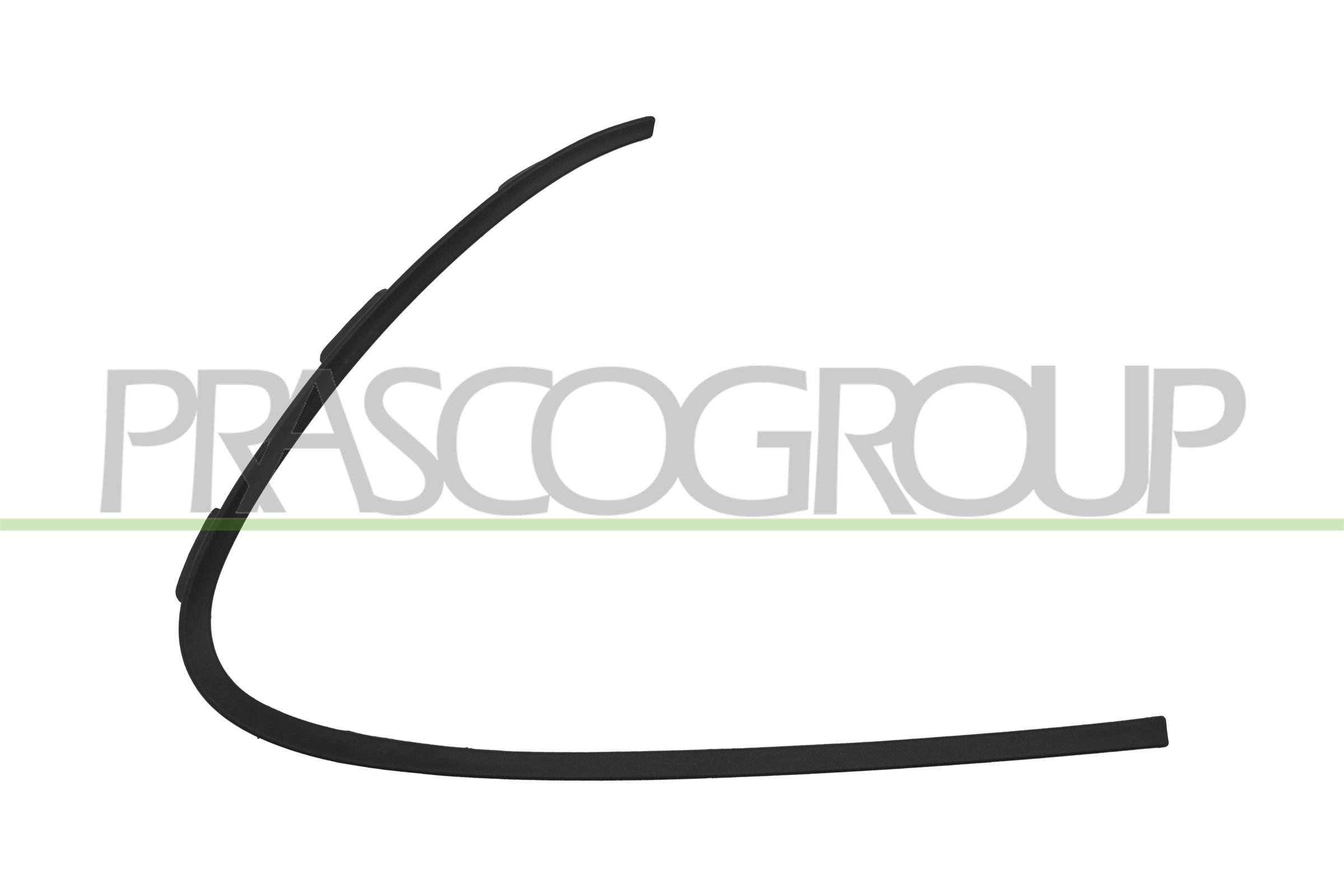 PRASCO MODANATURA DESTRA PARAURTI ANTERIORE NERA GOFFRATA