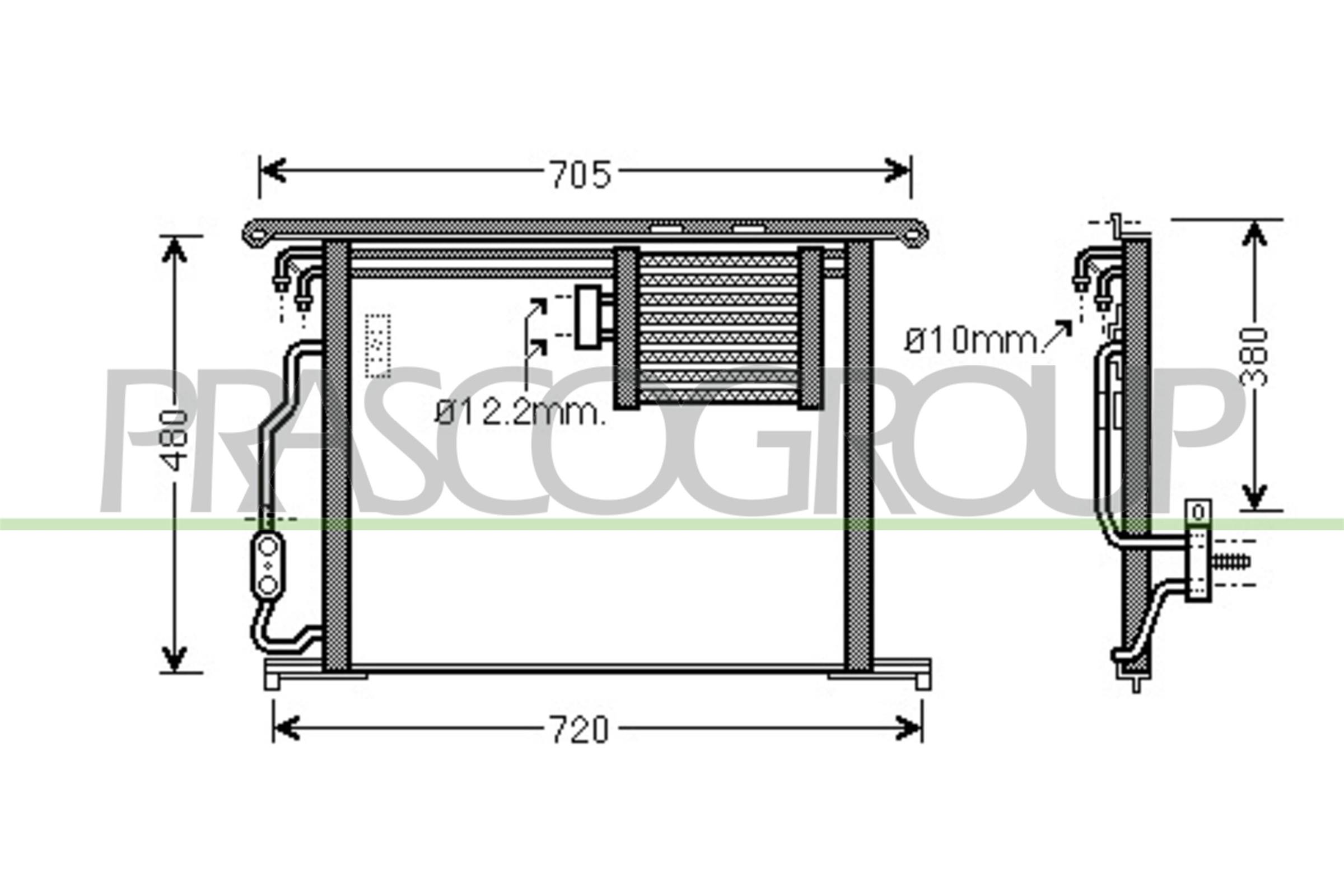 Condensatore, climatizzatore PRASCO ME522C004
