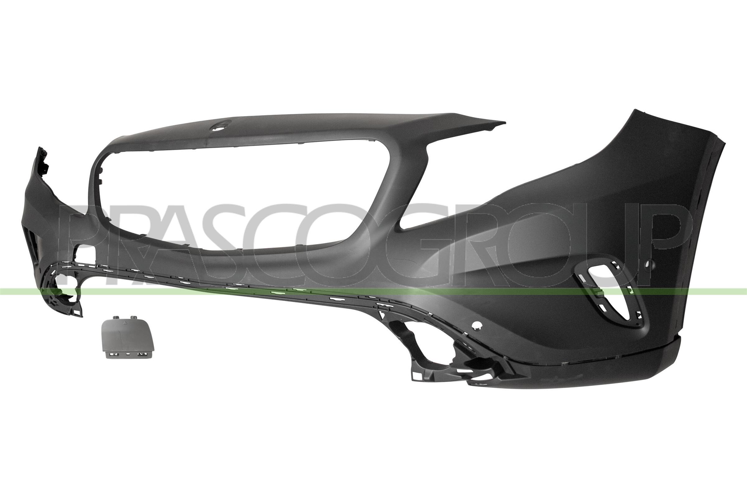 PARAURTI ANTERIORE CON PRIMER-CON FORI PDC+SUPPORTI+PARK ASSIST-CON TAPPO COPRIGANCIO-CON TRACCE LAVAFARI