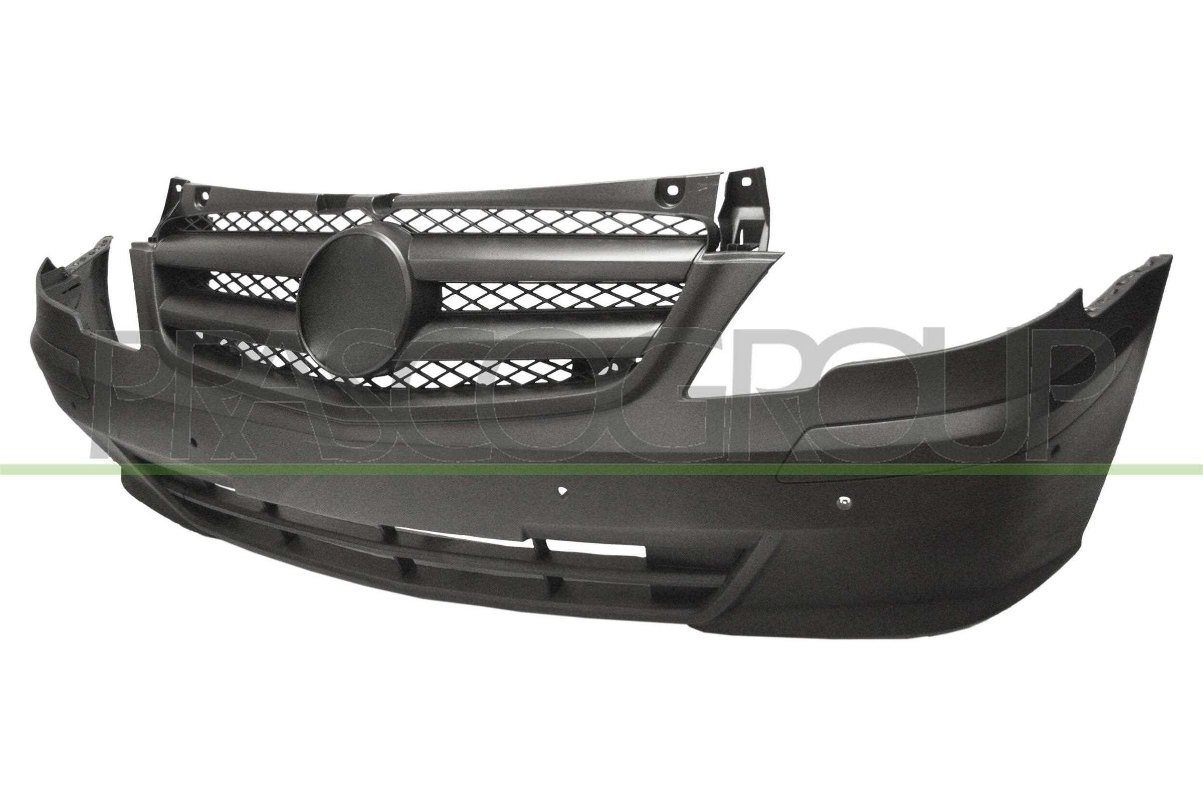 PARAURTI ANTERIORE CON PRIMER-CON GRIGLIA RADIATORE-CON FORI PDC+SUPPORTI-CON TRACCE LAVAFARI MOD. VITO