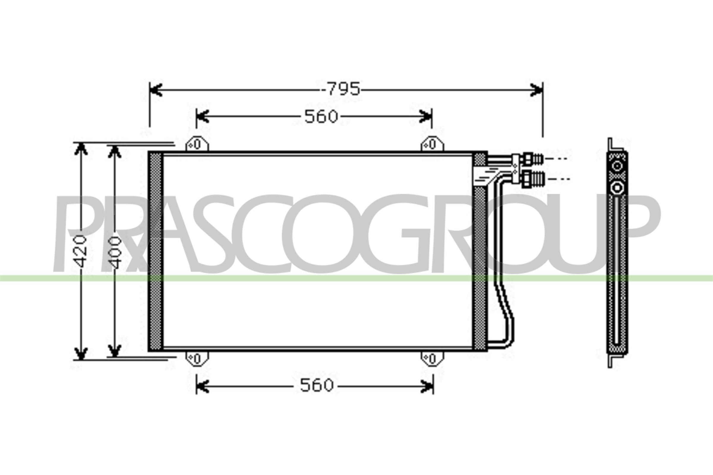 Condensatore, climatizzatore PRASCO ME915C001