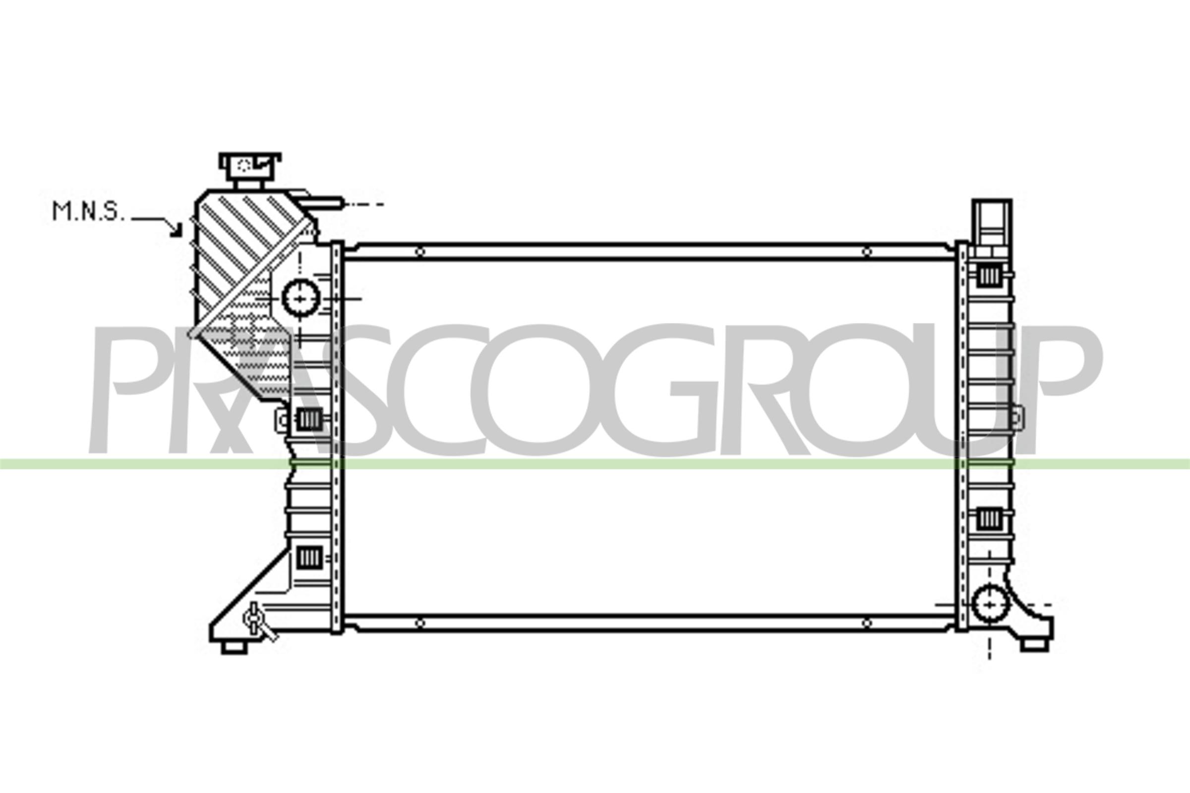 Radiatore, raffreddamento motore PRASCO ME915R003
