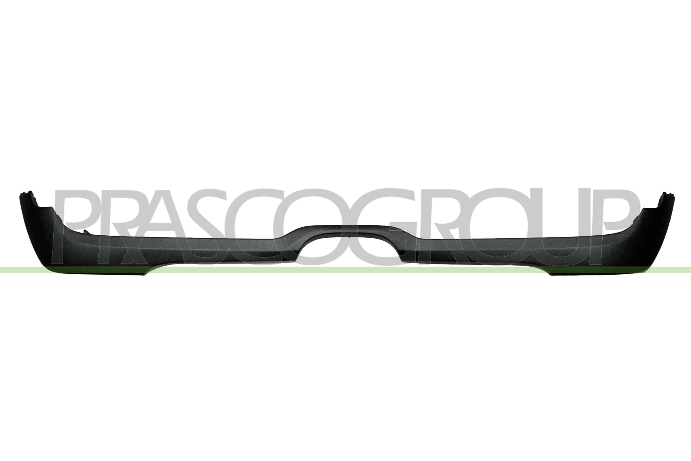 SPOILER PARAURTI POSTERIORE NERO/GOFFRATO-CON TRACCE PDC MOD. COOPER S
