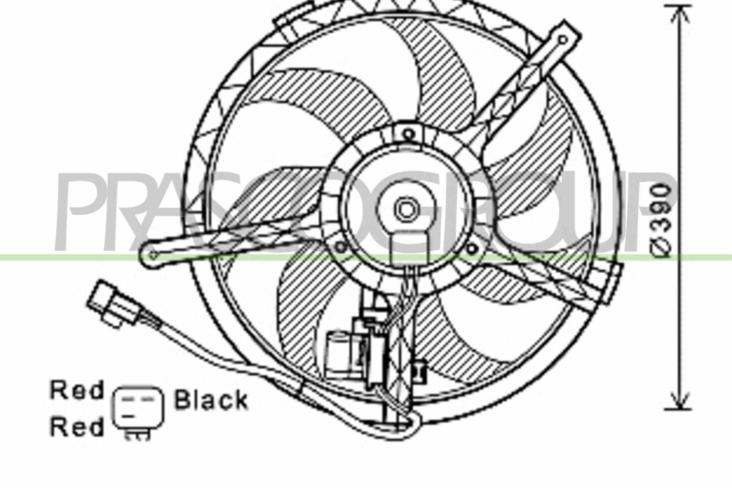 Ventola, raffreddamento motore PRASCO MN308F001
