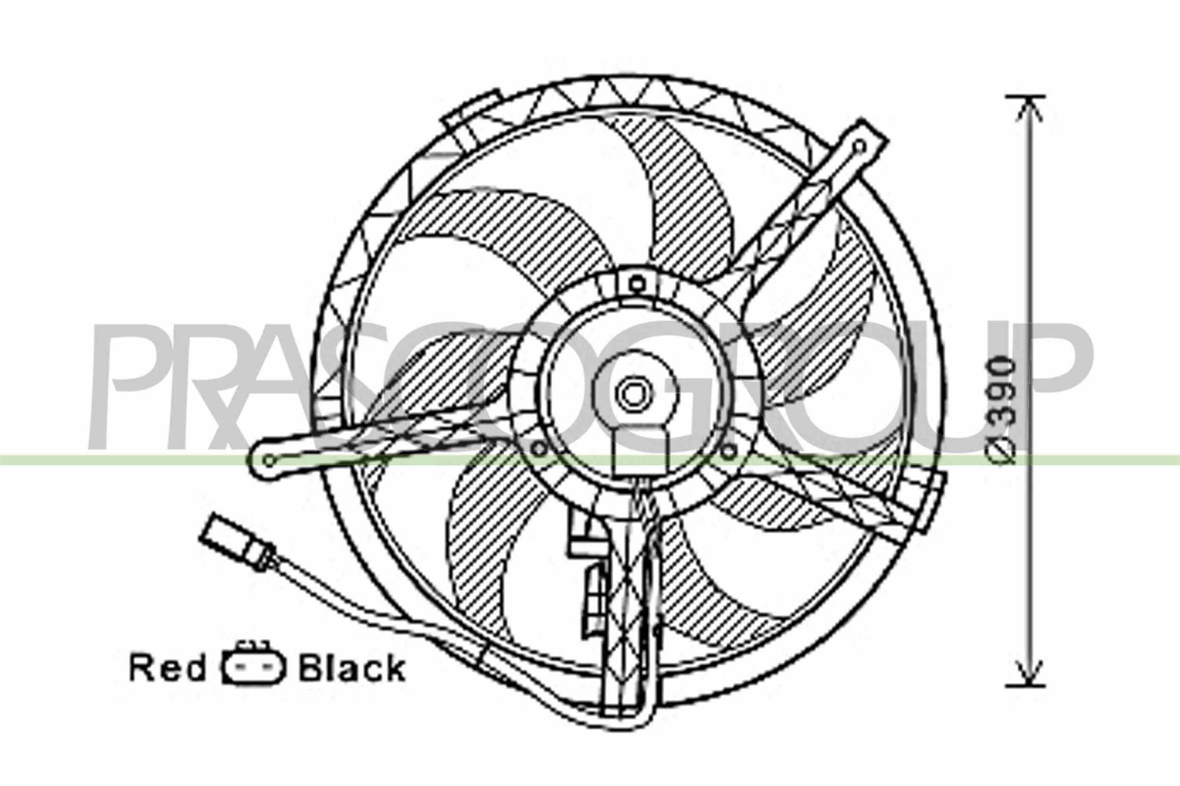 Ventola, raffreddamento motore PRASCO MN308F002