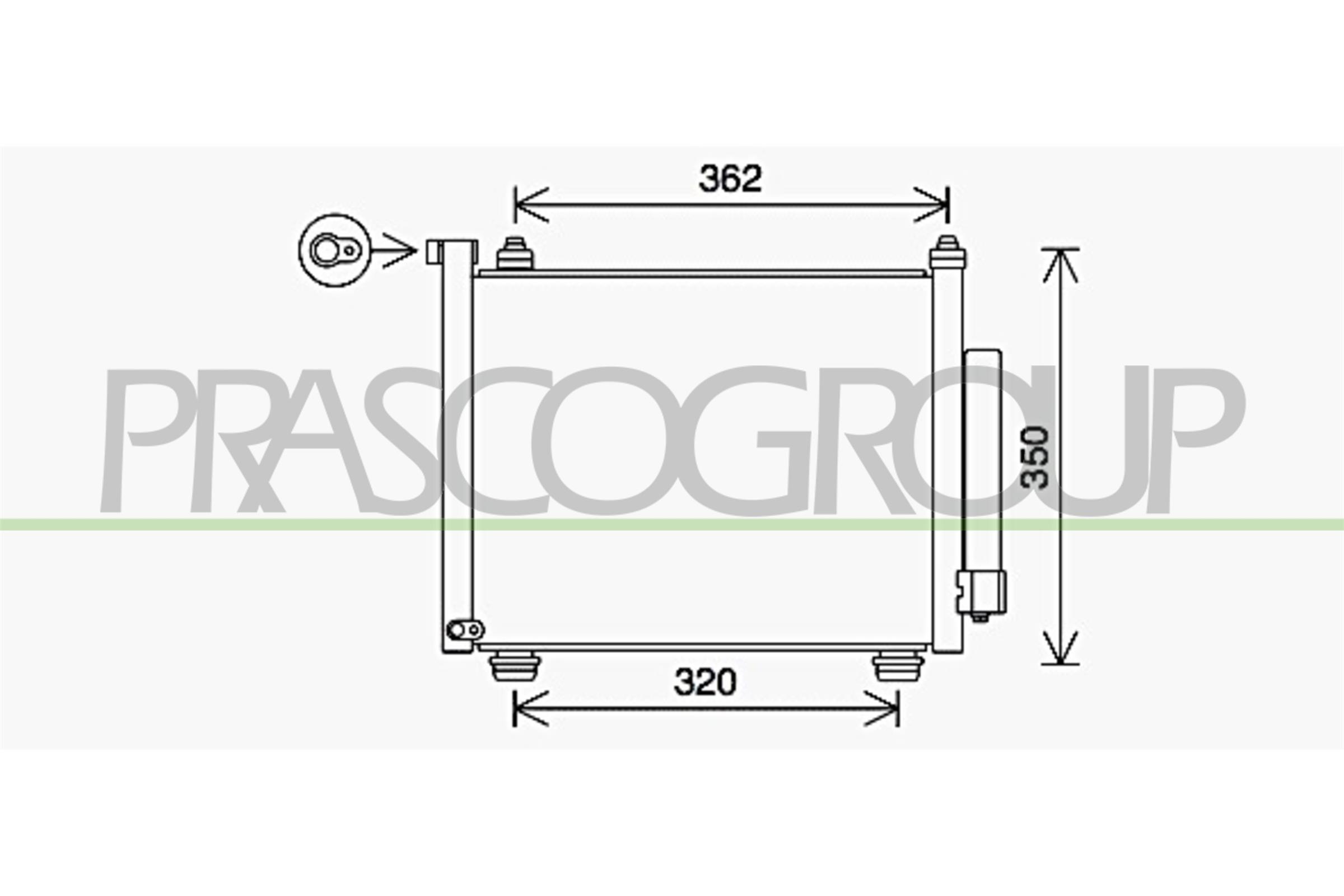 Condensatore, climatizzatore PRASCO OP304C002