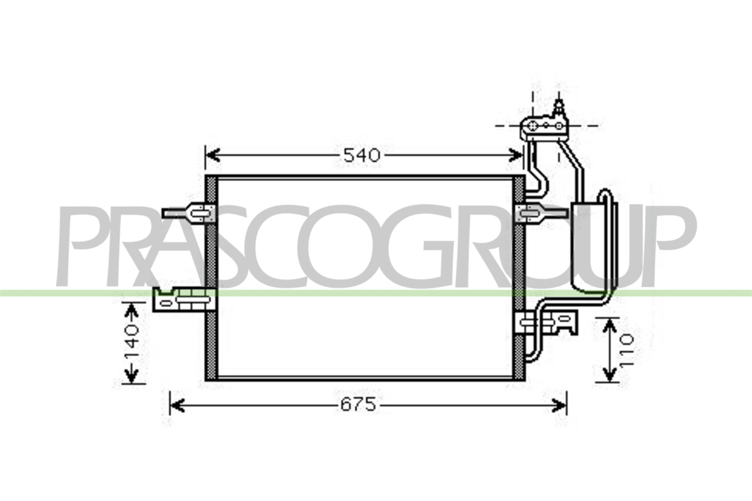 Condensatore, climatizzatore PRASCO OP350C002