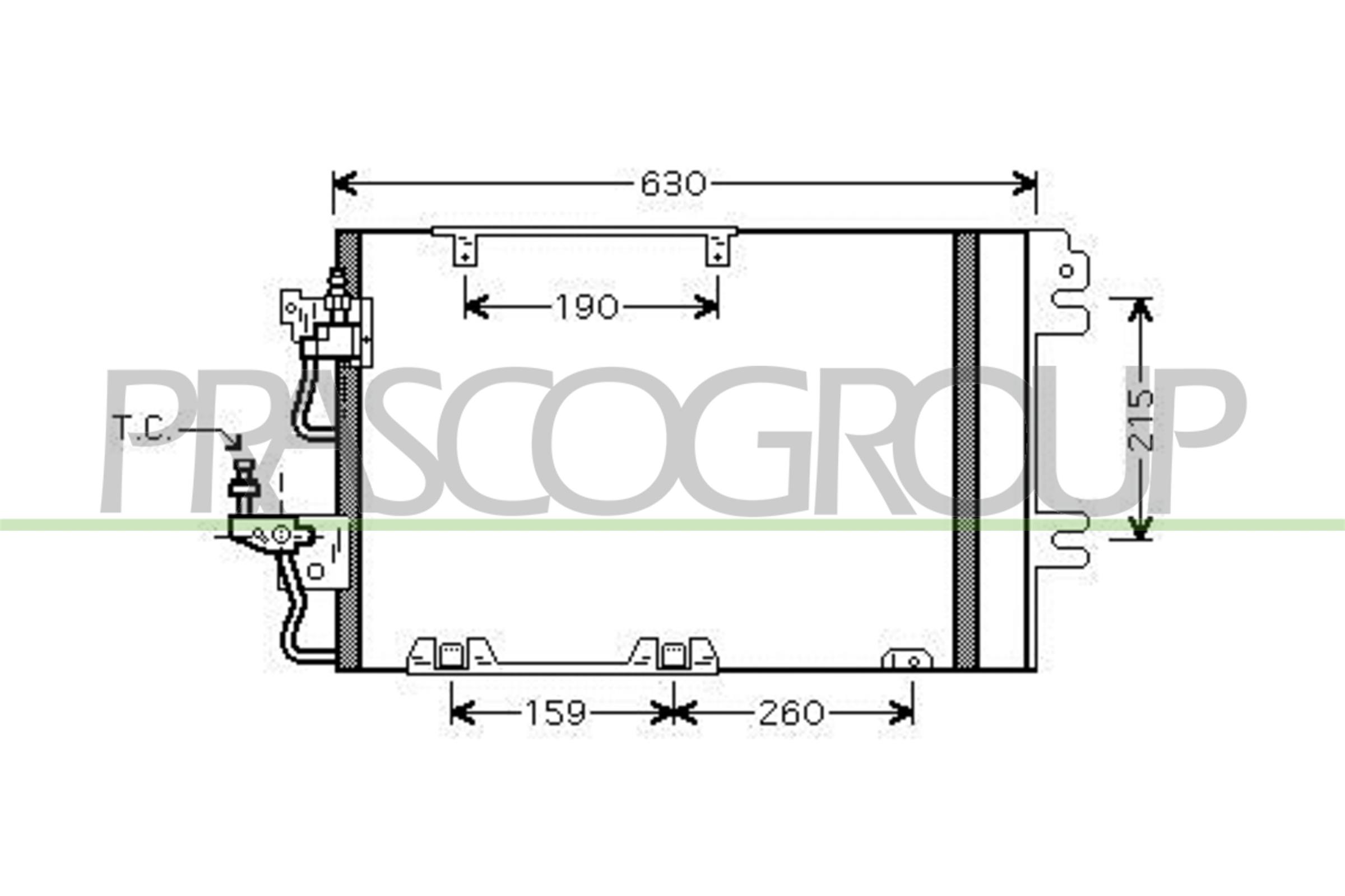 Condensatore, climatizzatore PRASCO OP410C002