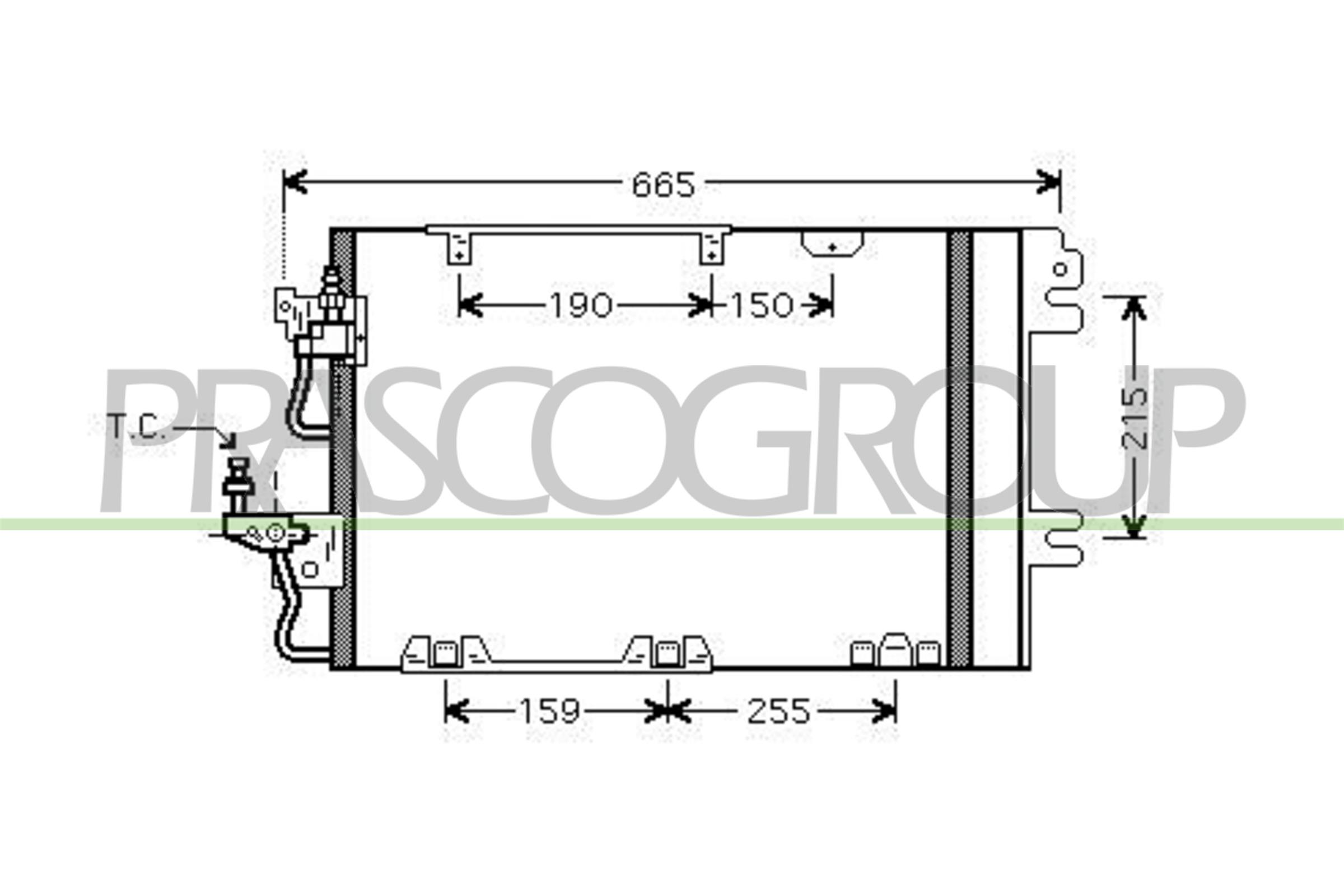 Condensatore, climatizzatore PRASCO OP410C004
