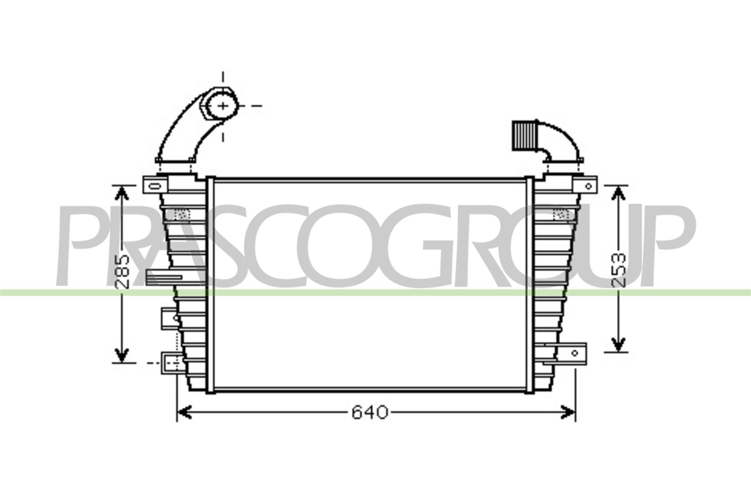 Intercooler PRASCO OP410N005