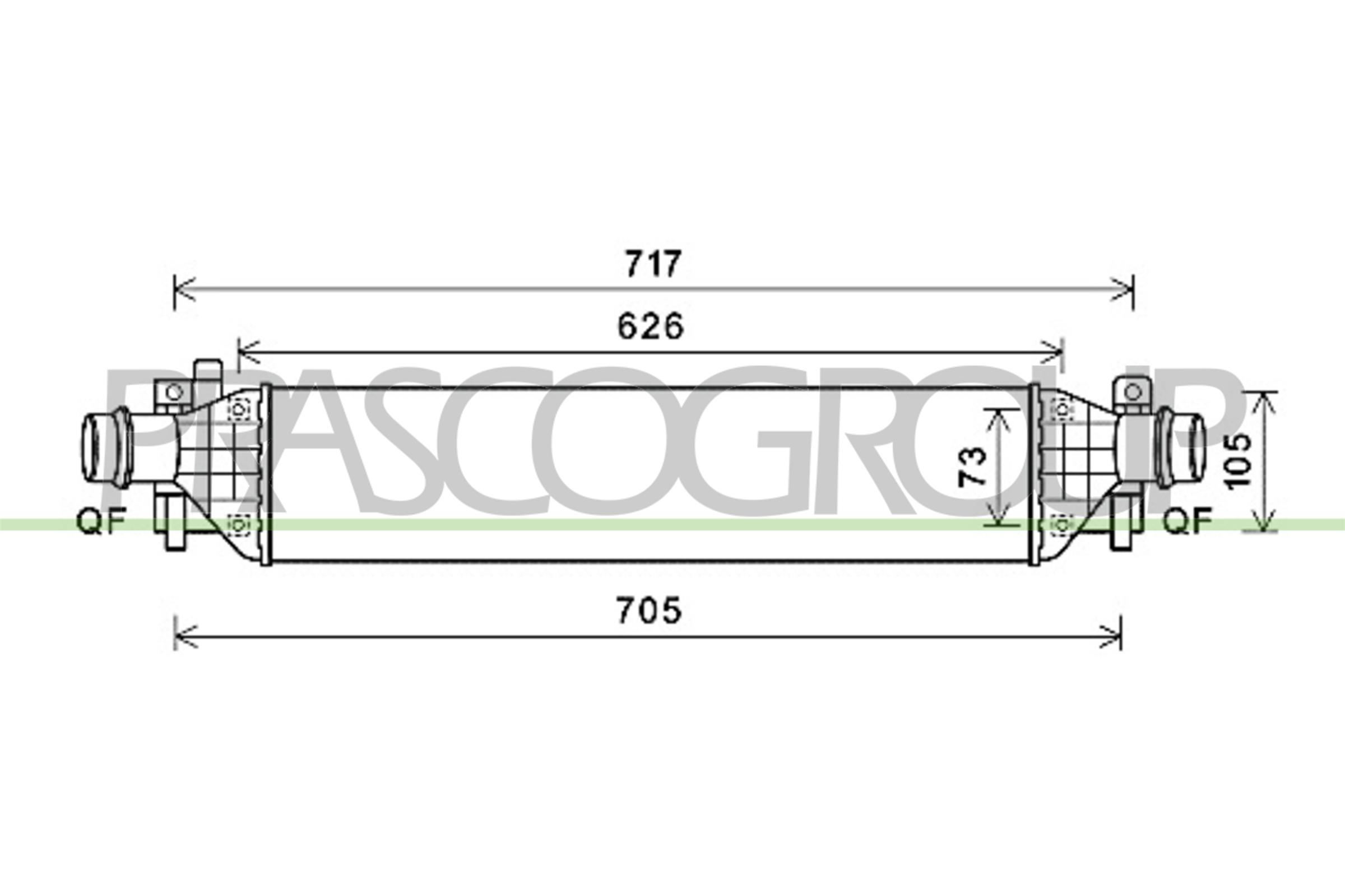 Intercooler PRASCO OP700N002