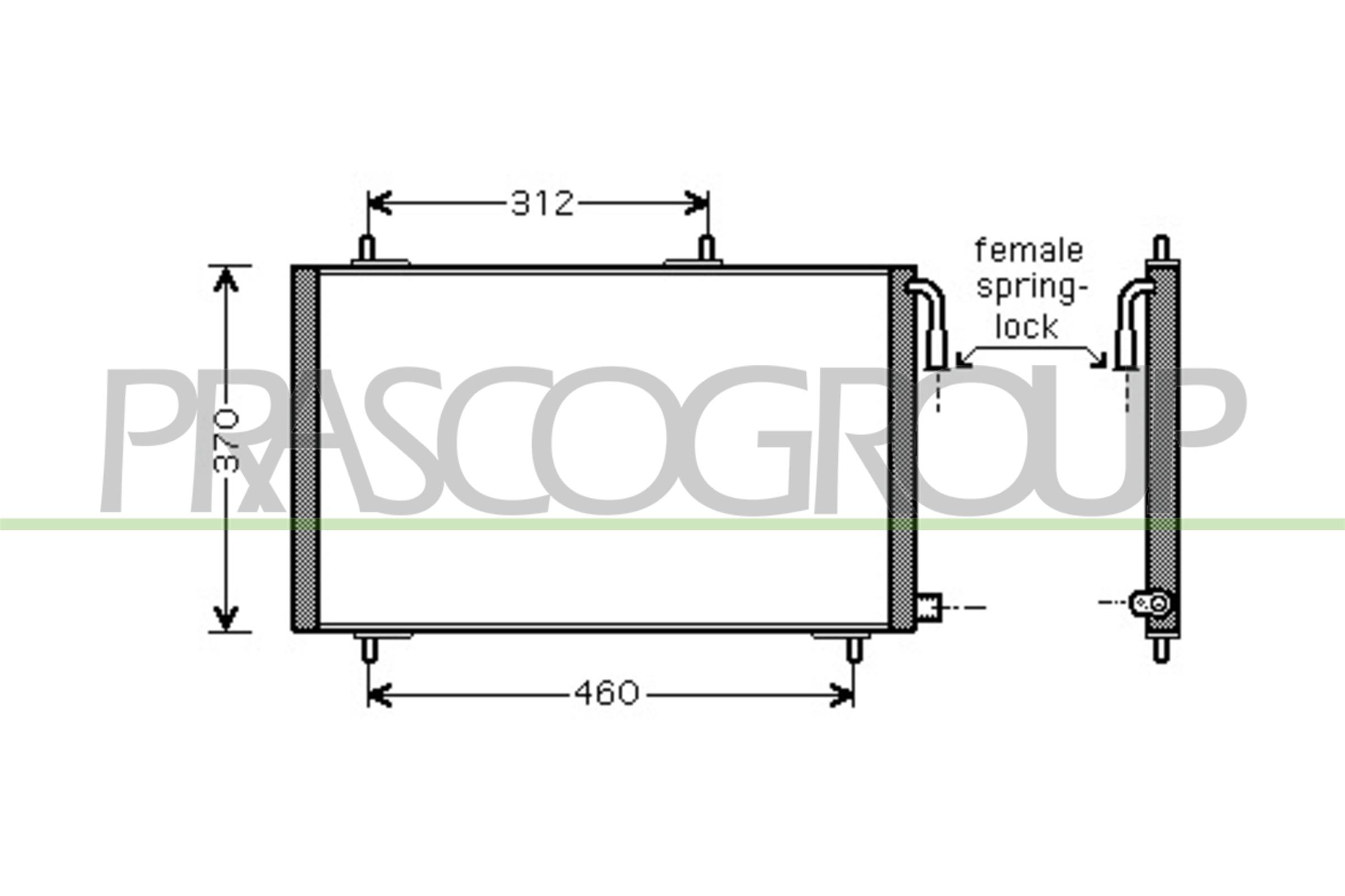Condensatore, climatizzatore PRASCO PG009C002