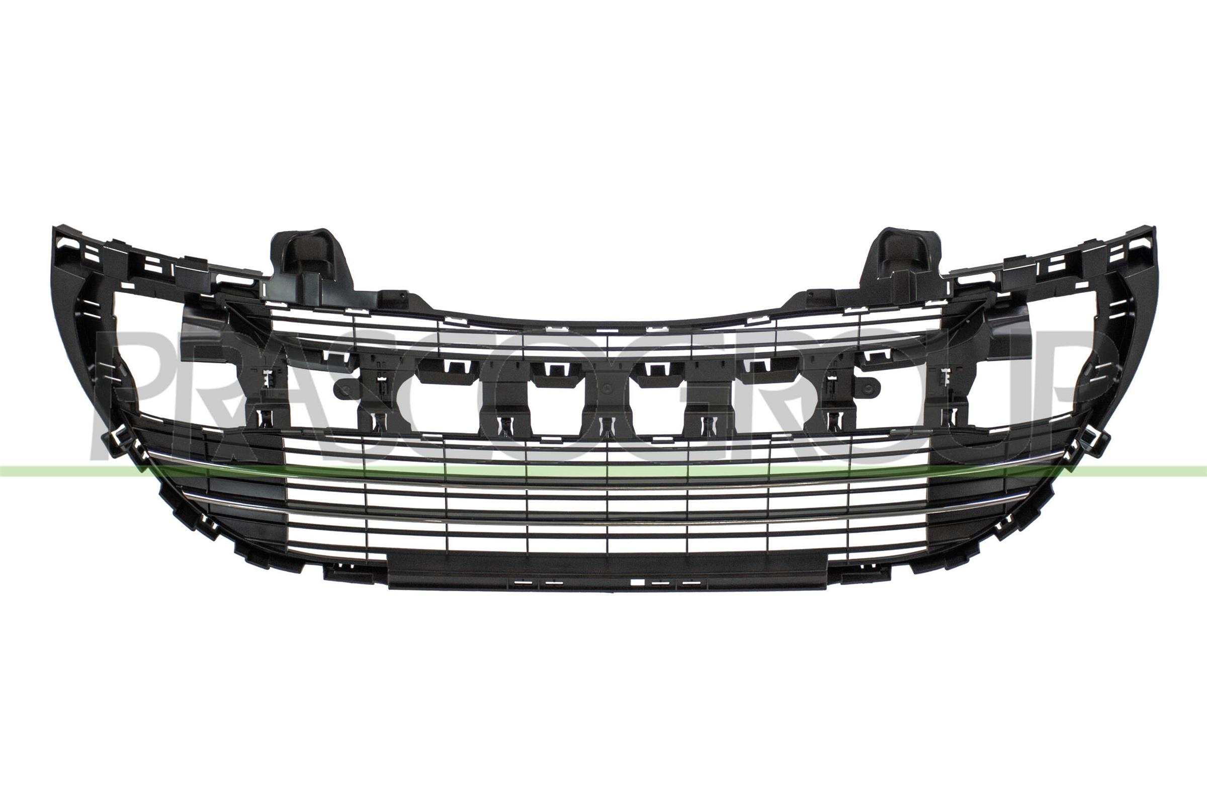 PRASCO B86GRIGLIA CENTRALE PARAURTI NERA CON MODANATURA CROMAT