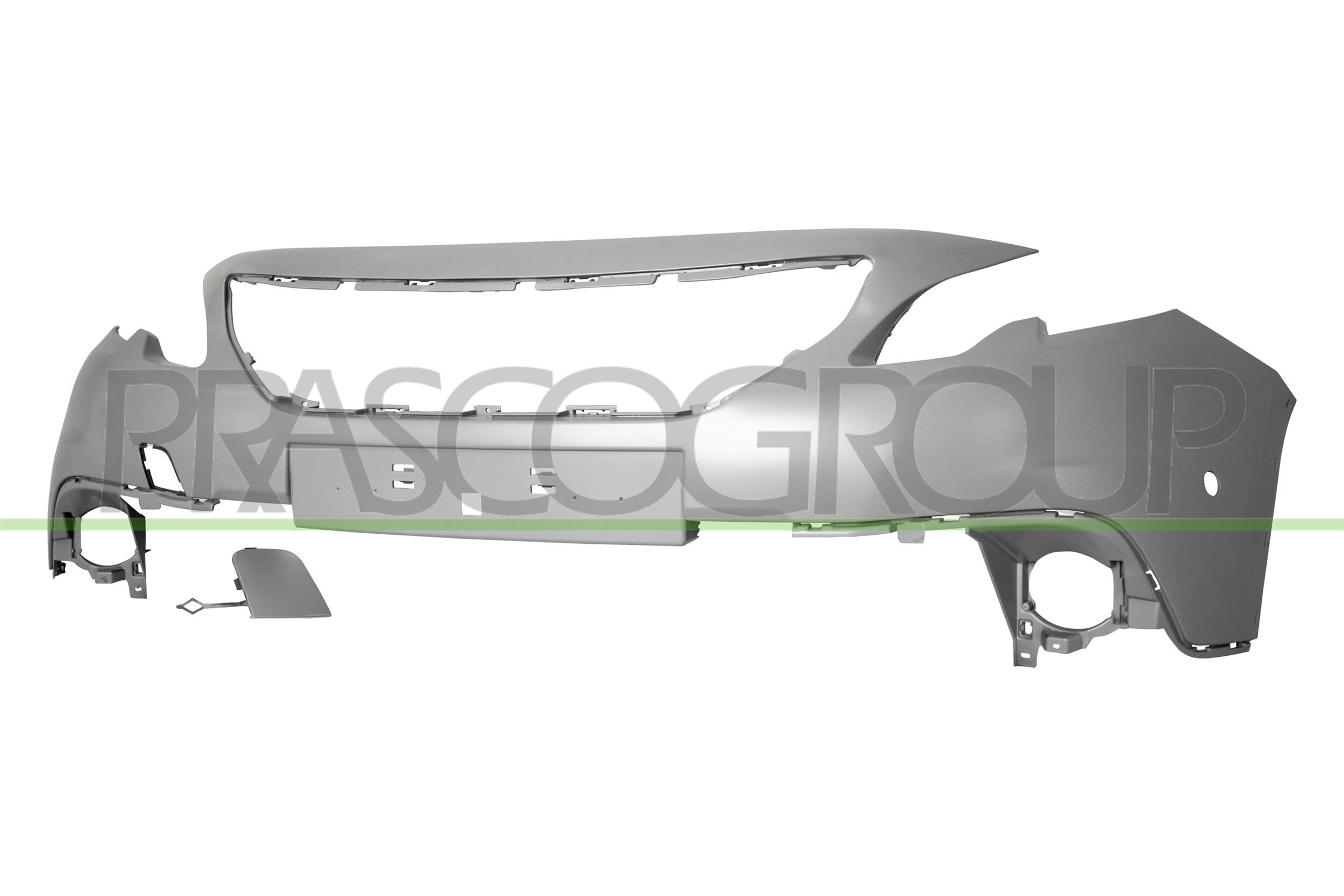 PARAURTI ANTERIORE CON PRIMER-CON FORI MODANATURA-CON FORI PDC MOD.OFF-ROAD