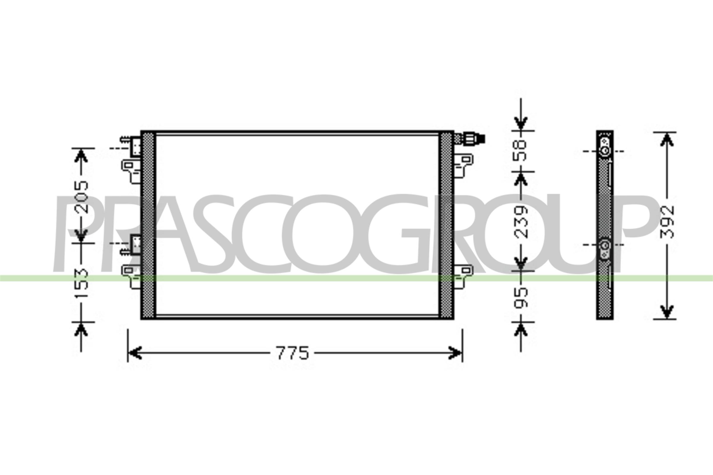 Condensatore, climatizzatore PRASCO RN084C001