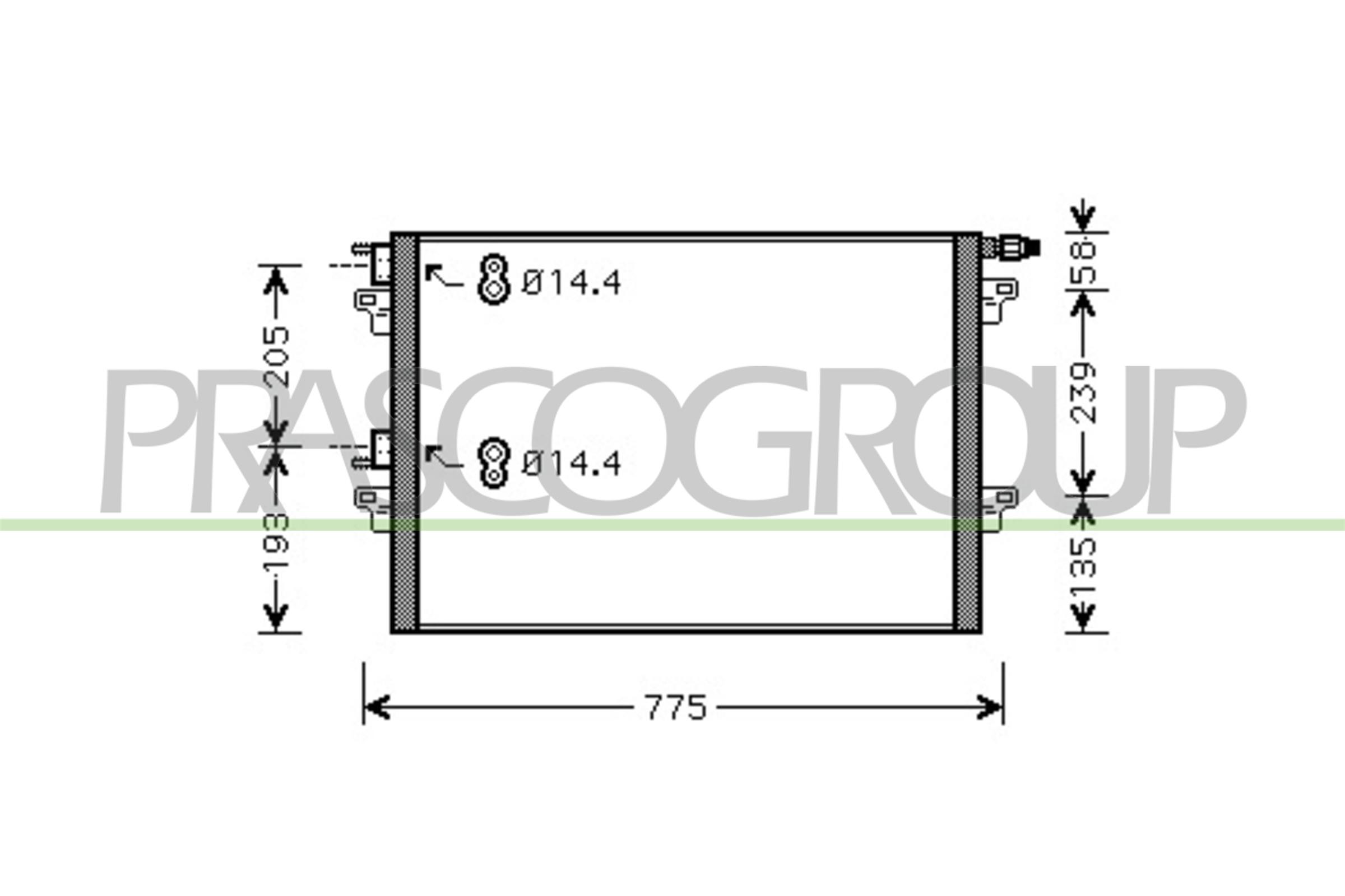 Condensatore, climatizzatore PRASCO RN154C002