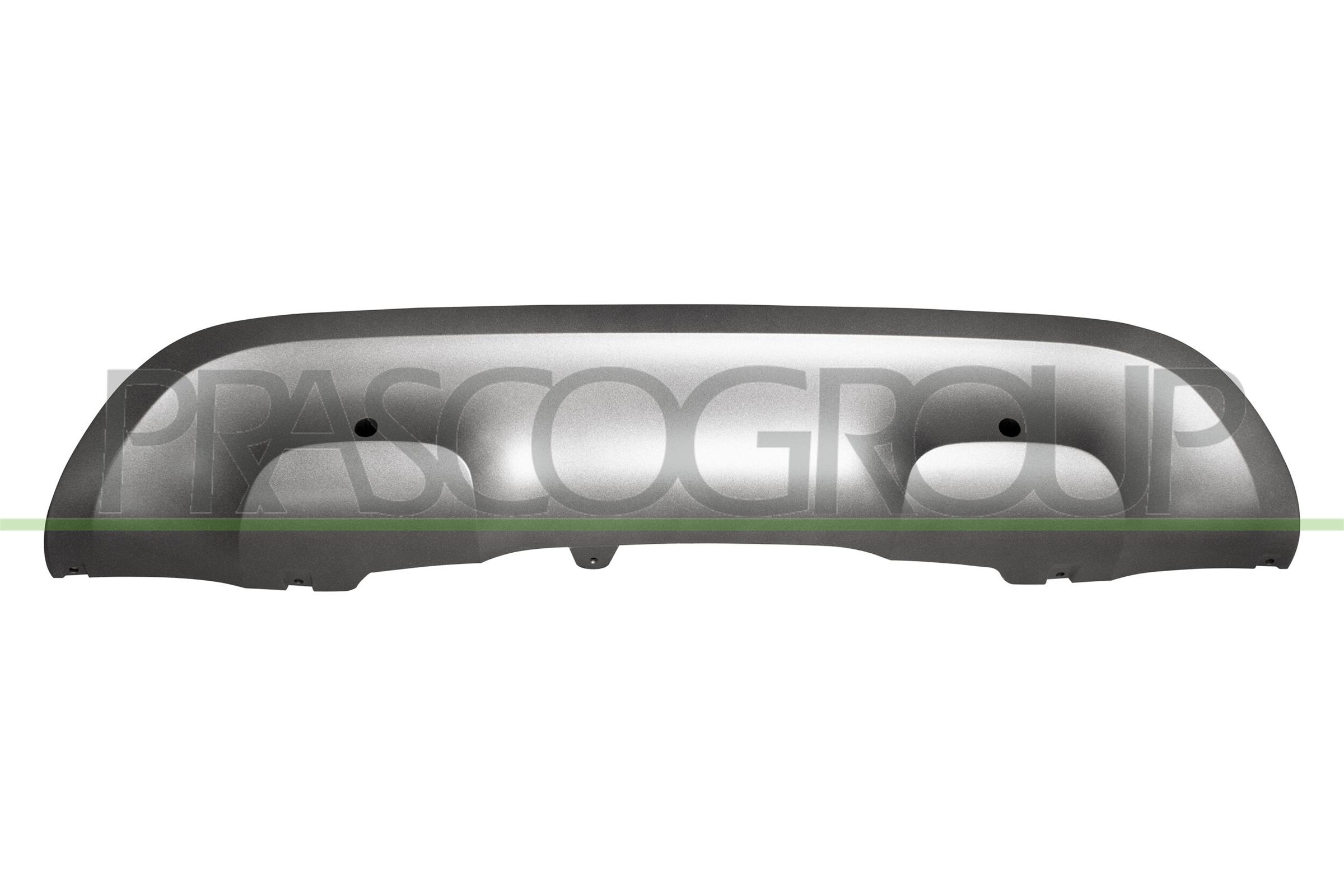 MODANATURA INFERIORE PARAURTI POSTERIORE-GRIGIO/ARGENTO-CON FORI PDC+SUPPORTI