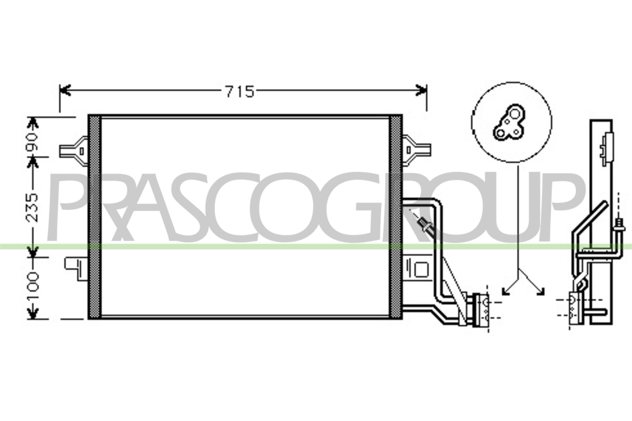 Condensatore, climatizzatore PRASCO SK418C001
