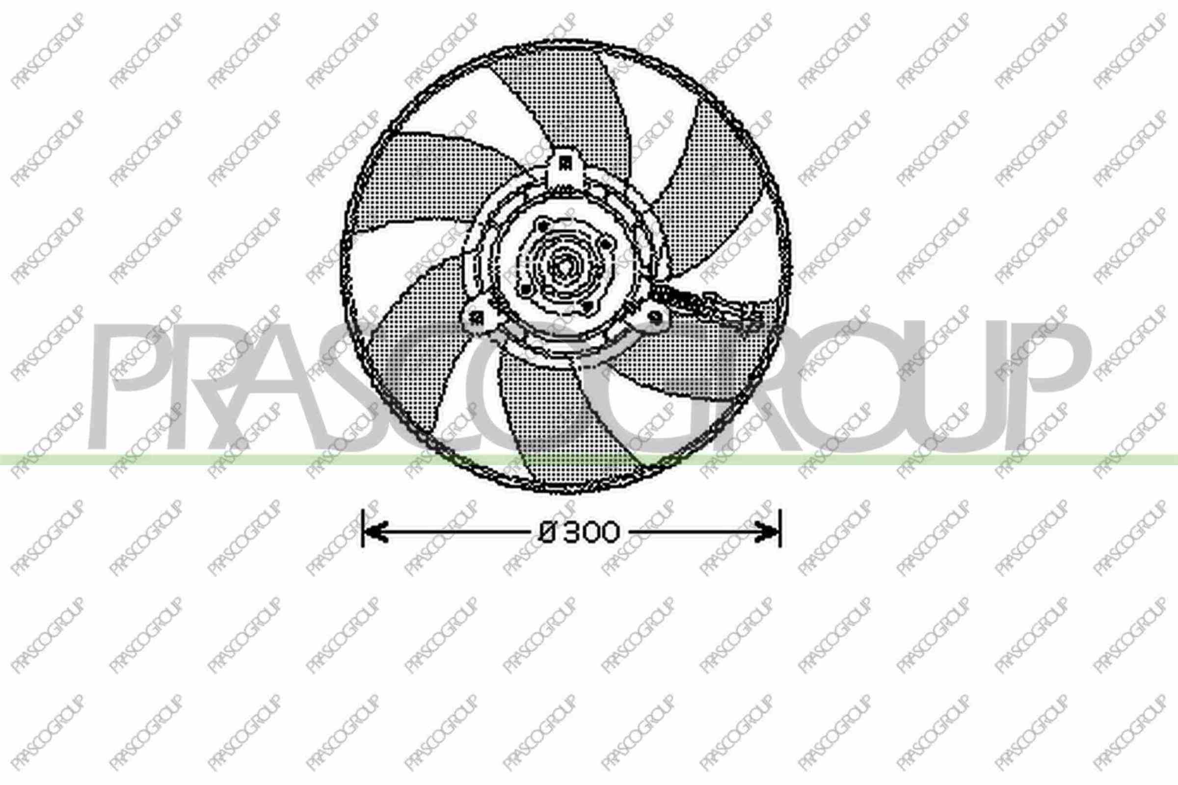 Ventola, raffreddamento motore PRASCO ST031F001