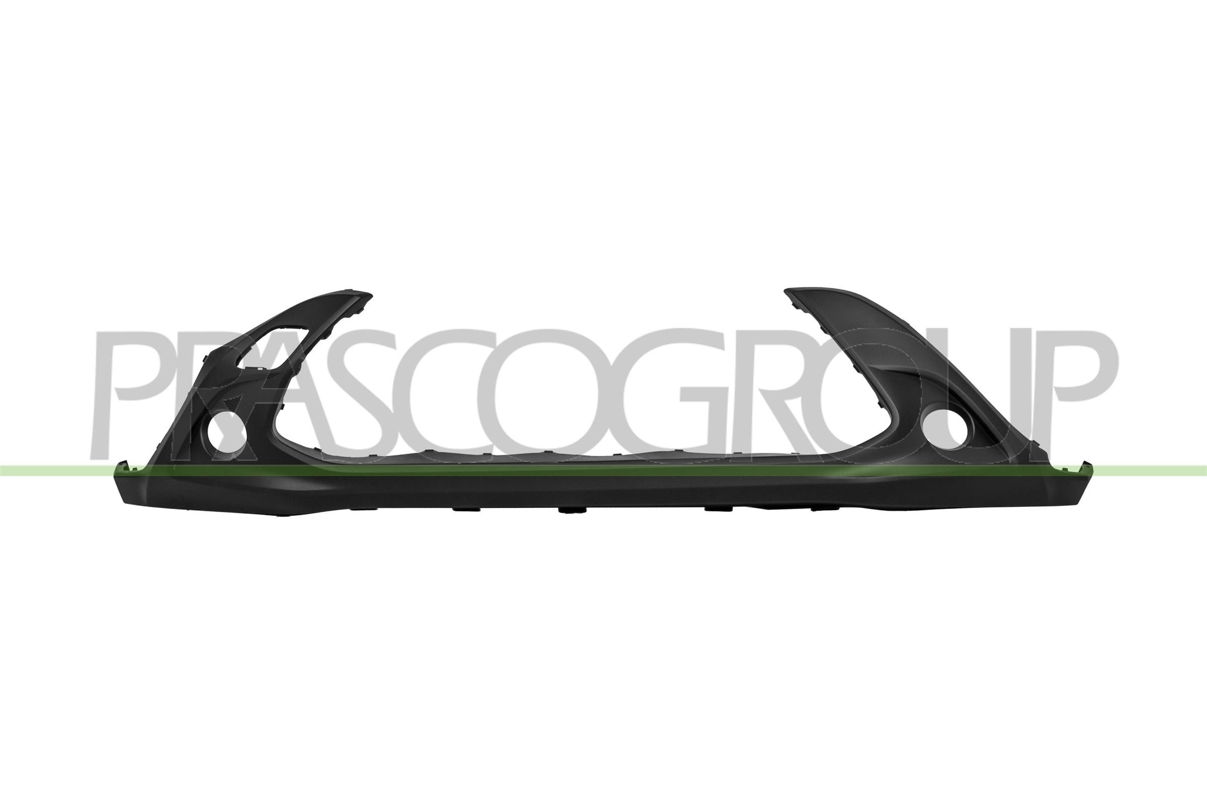 PRASCO SPOILER PARAURTI ANTERIORE NERO GOFFRATO FORI PDC TOYOTA