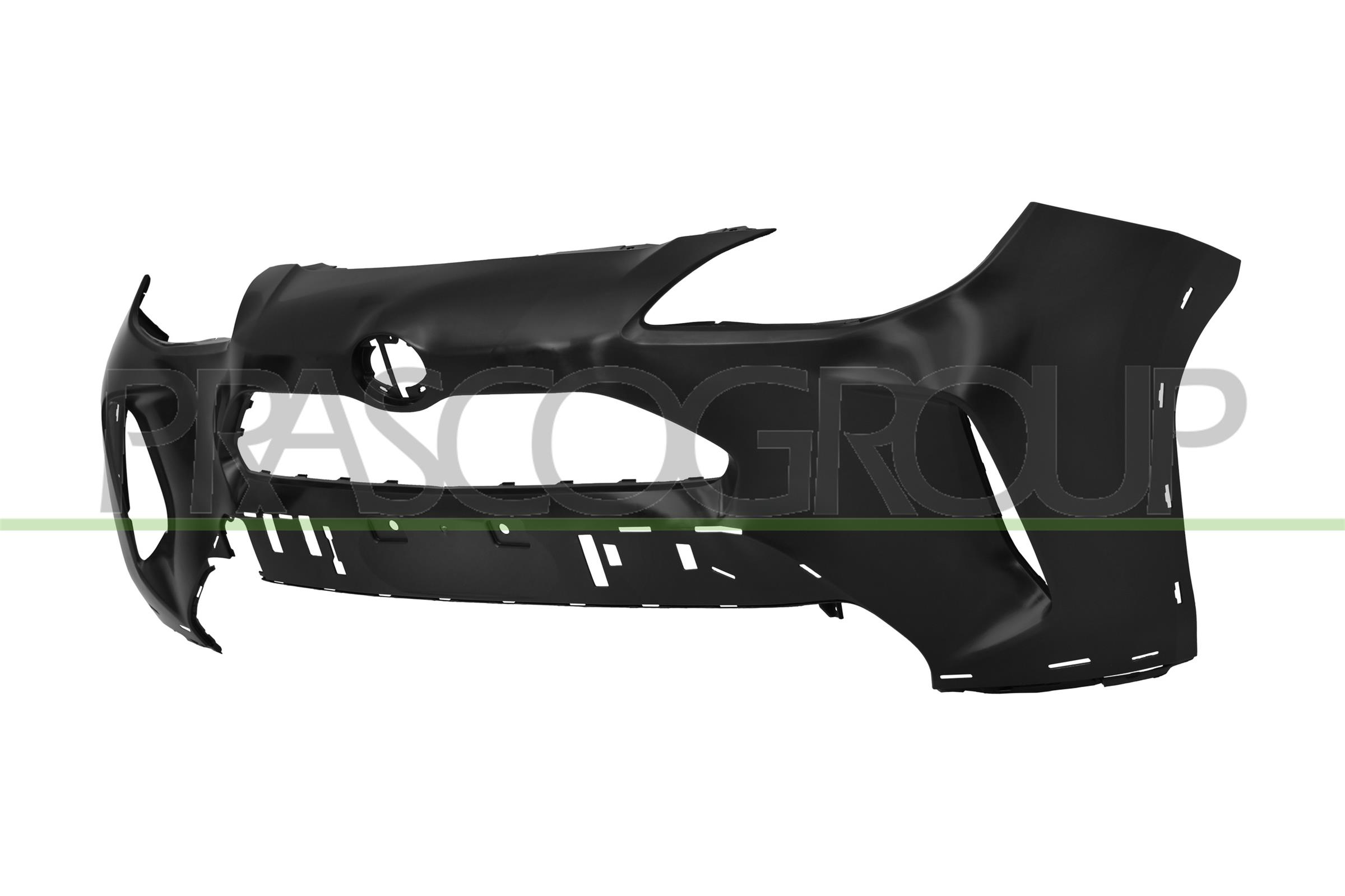 PRASCO PARAURTI ANTERIORE NERO LISCIO DA PRIMERIZZARE CON FORI