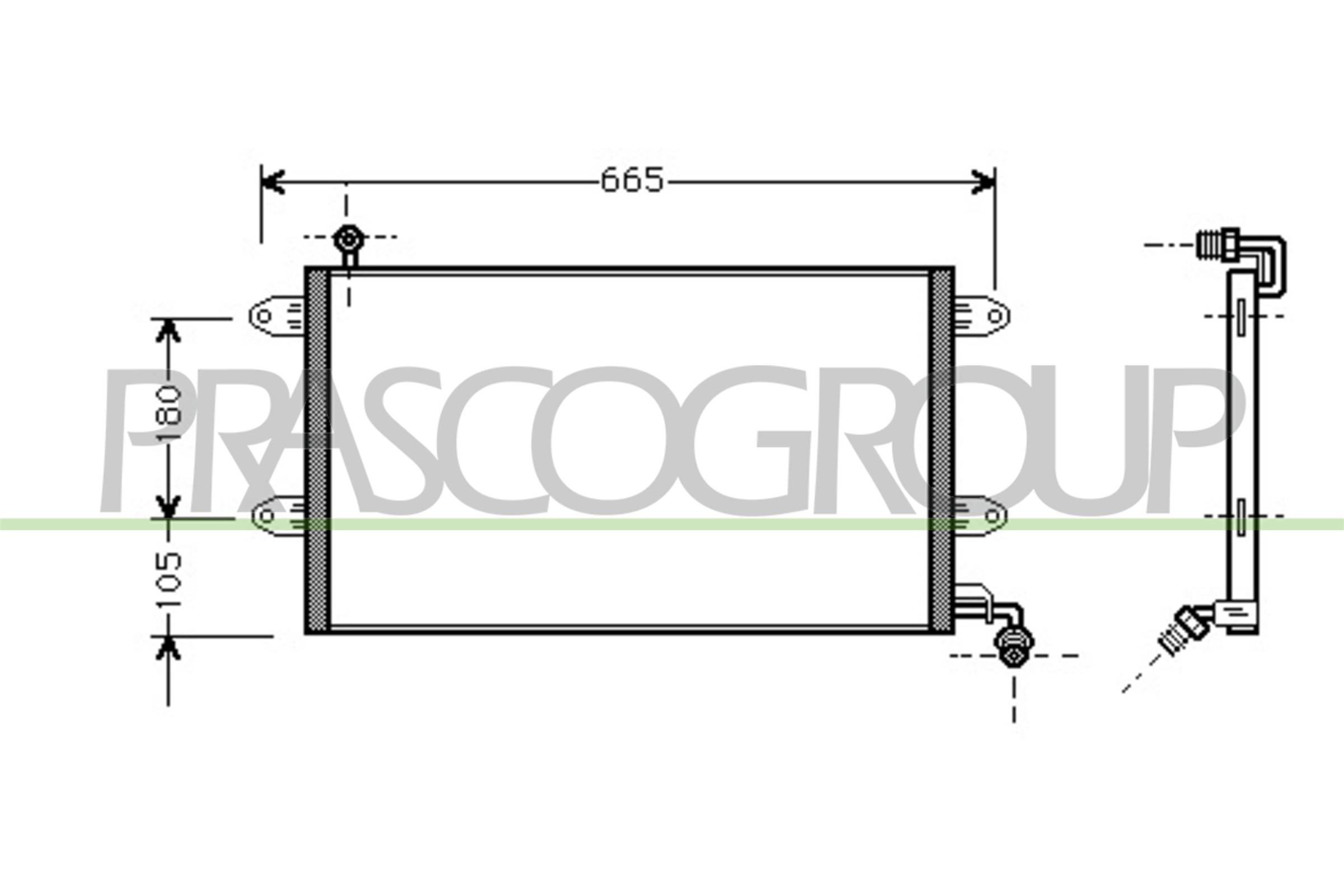 Condensatore, climatizzatore PRASCO VG032C001