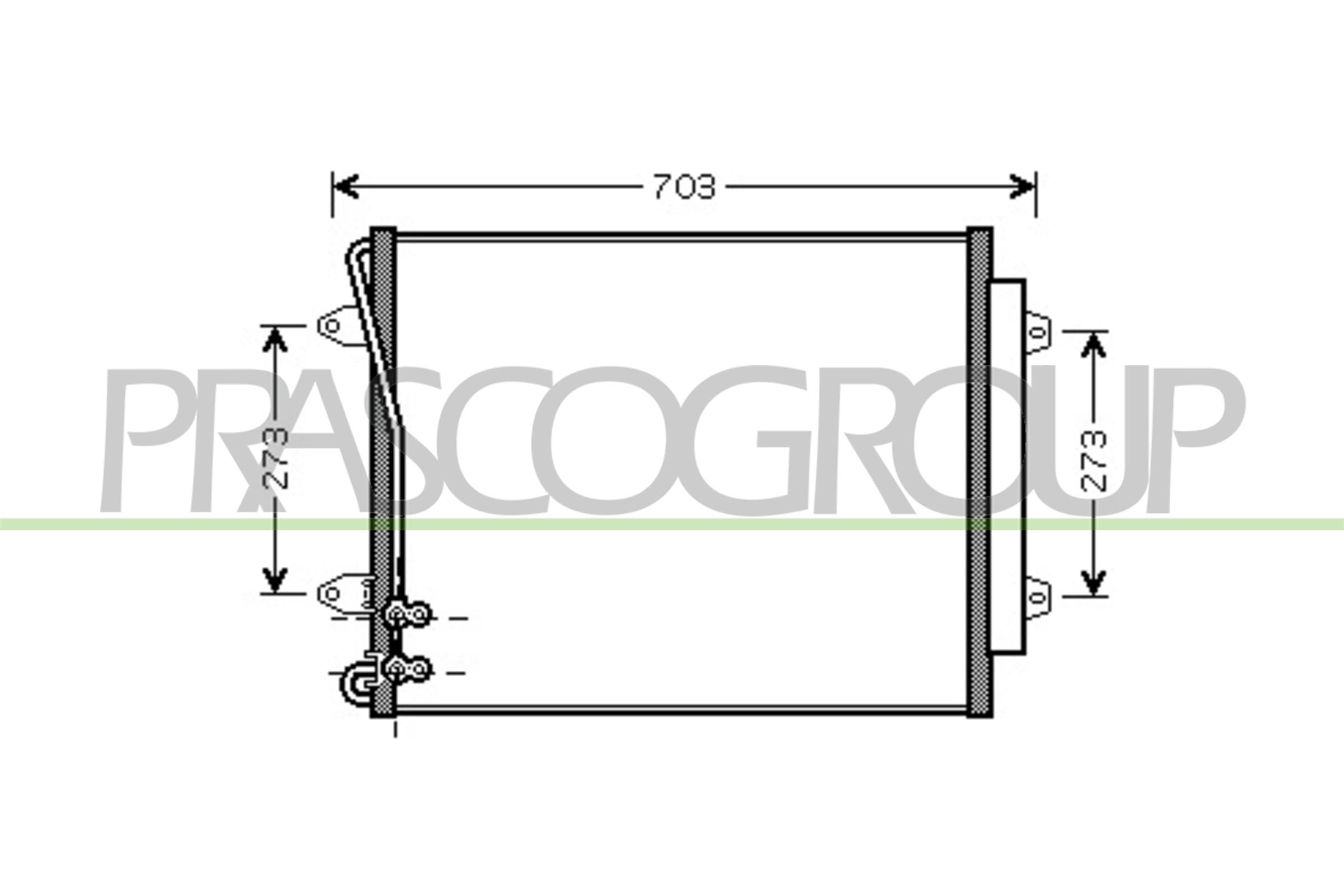Condensatore, climatizzatore PRASCO VG054C002