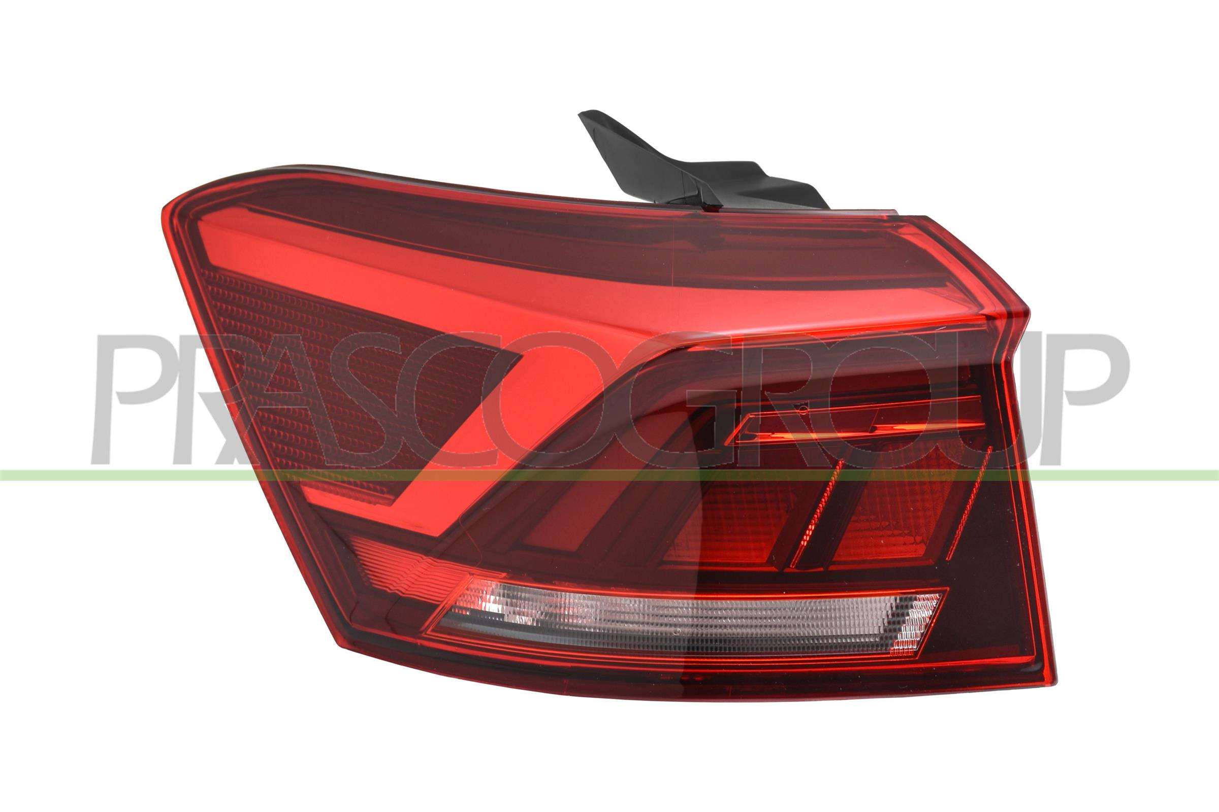 PRASCO FANALE POSTERIORE SINISTRO ESTERNO ROSSO CON PORTA LAMPA