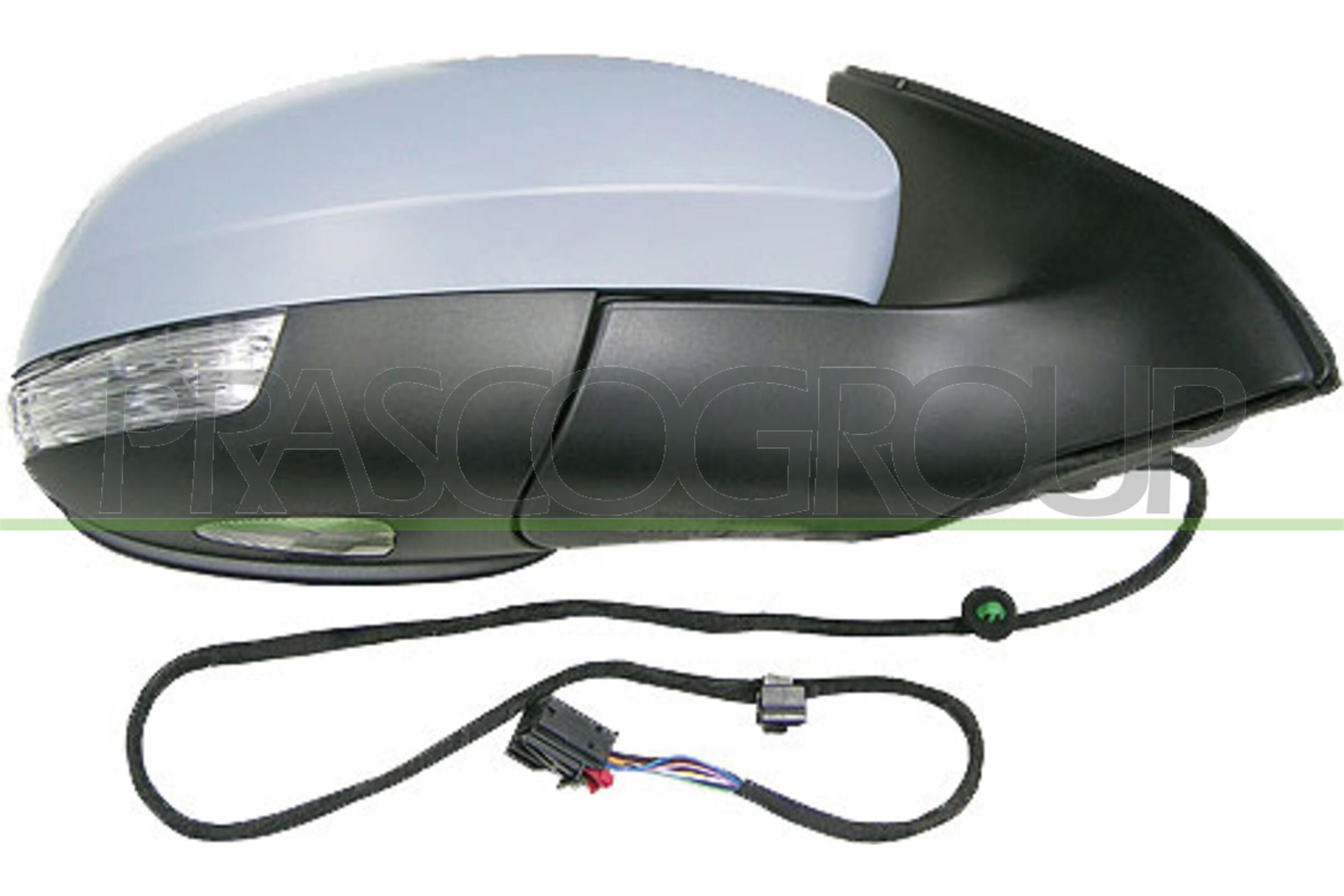 RETROVISORE DESTRO ELETTRICO-TERMICO-CON PRIMER-CON FANALE-CON LUCE CORTESIA-CHIUDIBILE-ASFERICO/CROMATO 16H9P
