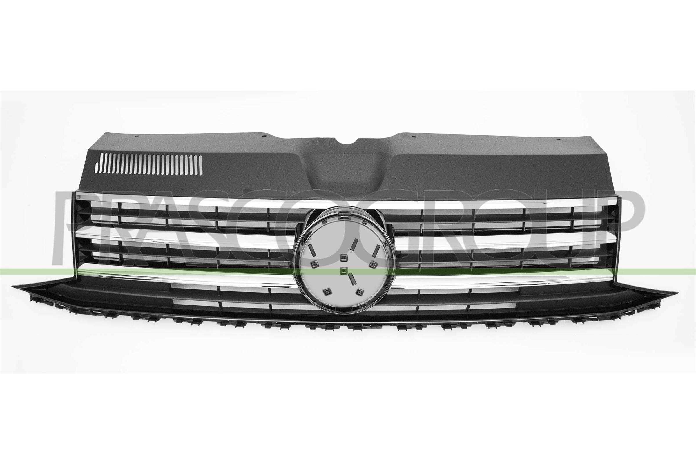GRIGLIA RAD COMPLETA NERA-CON CORNICE E MODANATURA VOLKSWAGEN - T6 04/15 - 01/19