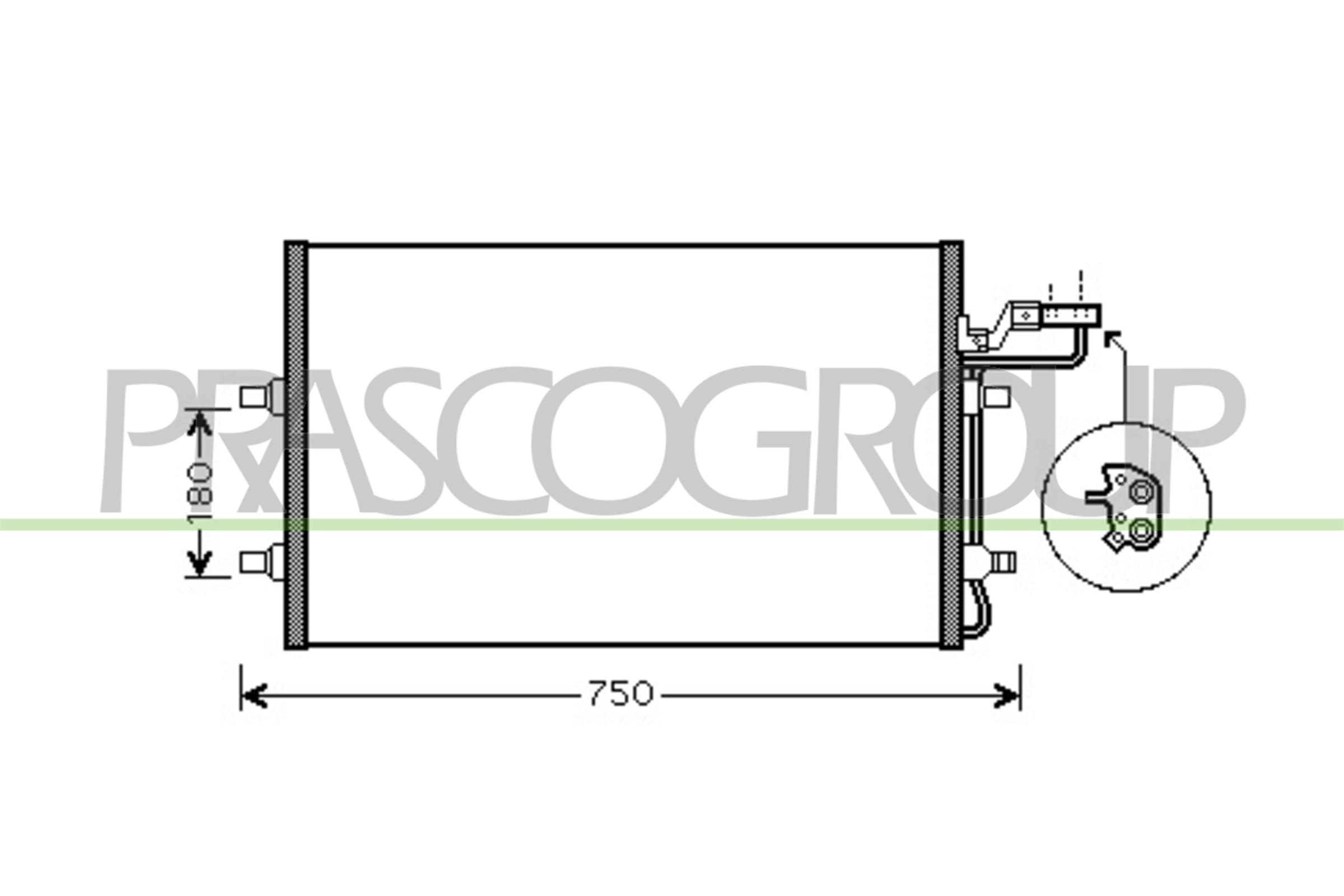 Condensatore, climatizzatore PRASCO VV220C004