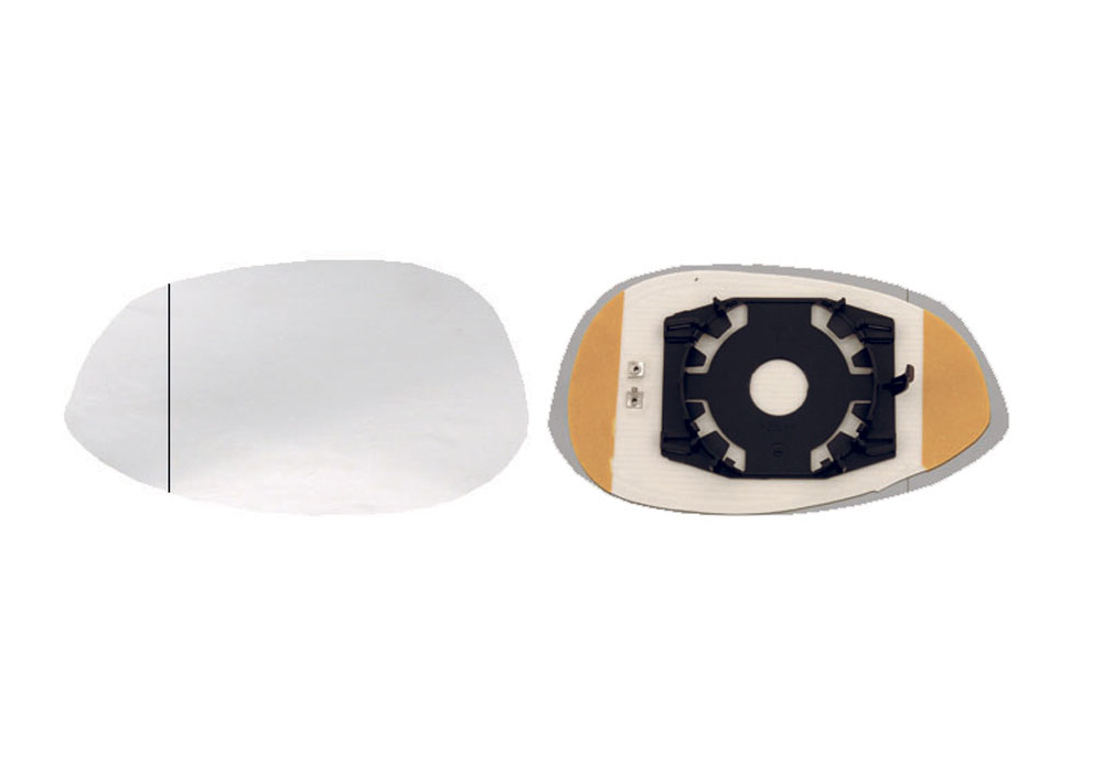 PIASTRA RETROVISORE SINISTRO TERMICO-ASFERICO-AZZ.