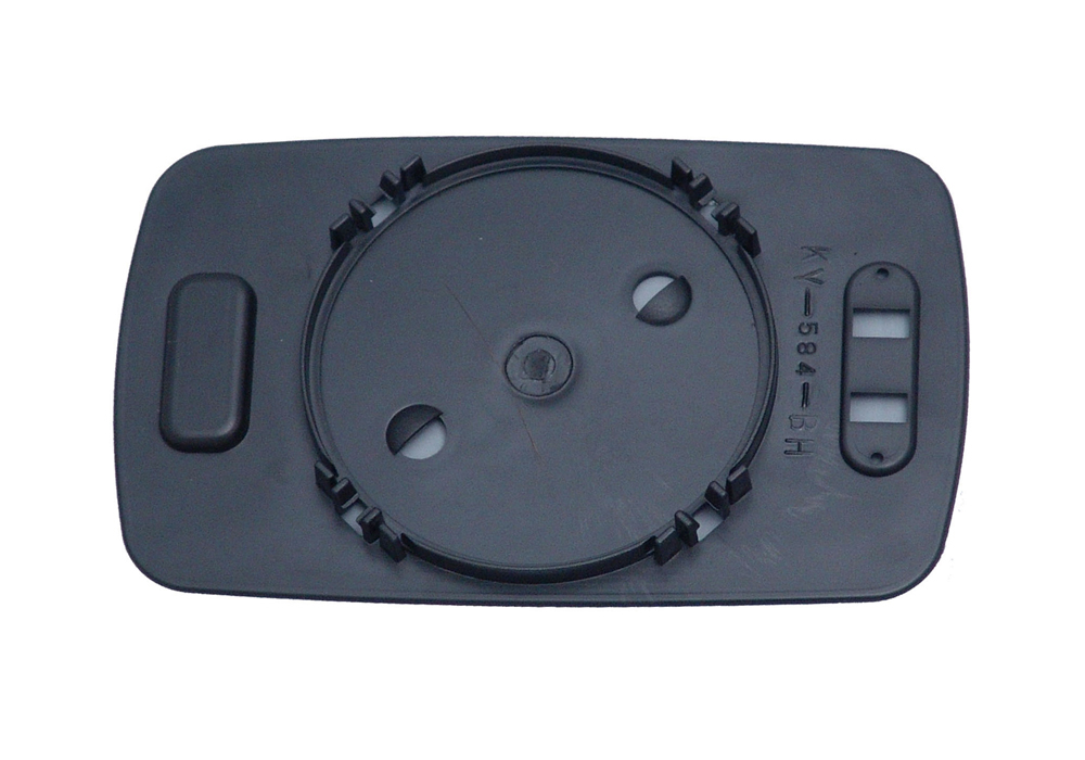 PIASTRA RETROVISORE DESTRO CURVO-VETRO AZZURRO