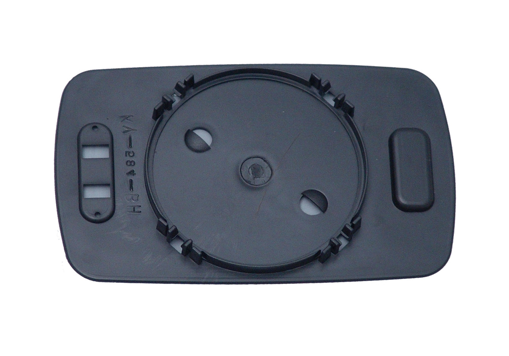 PIASTRA RETROVISORE SINISTRO PIANO-VETRO AZZURRO