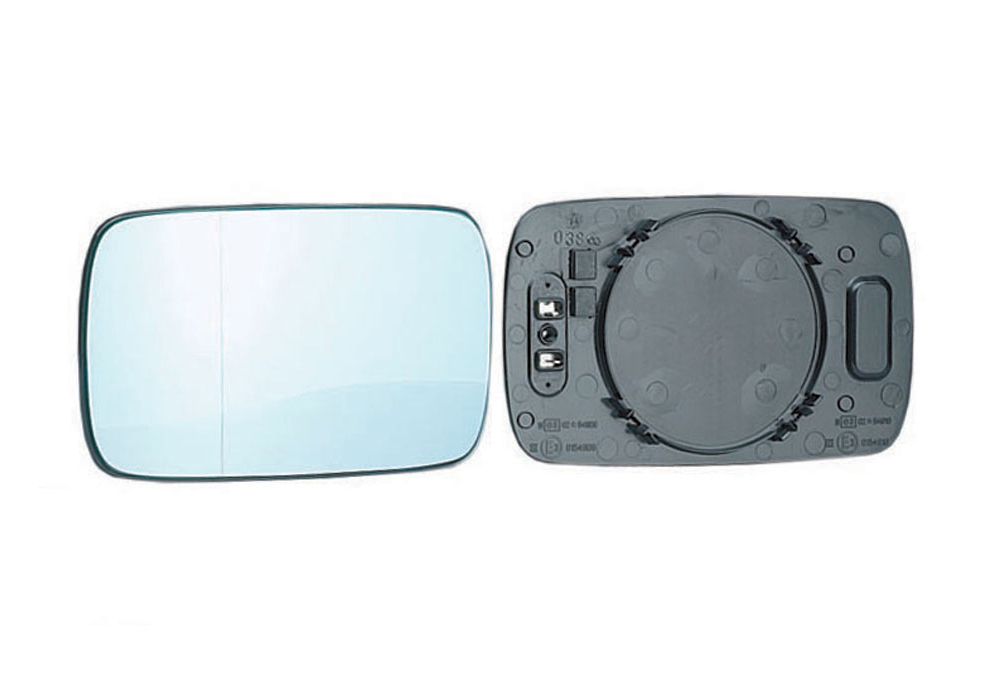 PIASTRA RETROVISORE SINISTRO TERMICO-ASFERICO-AZZ.