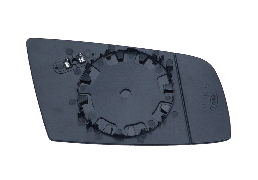 PIASTRA RETROVISORE SINISTRO TERMICO-ASFERICO-AZZ.