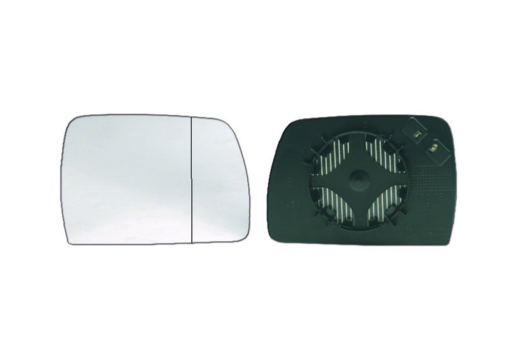 PIASTRA RETROVISORE SINISTRO TERMICO-ASFERICO-AZZ.