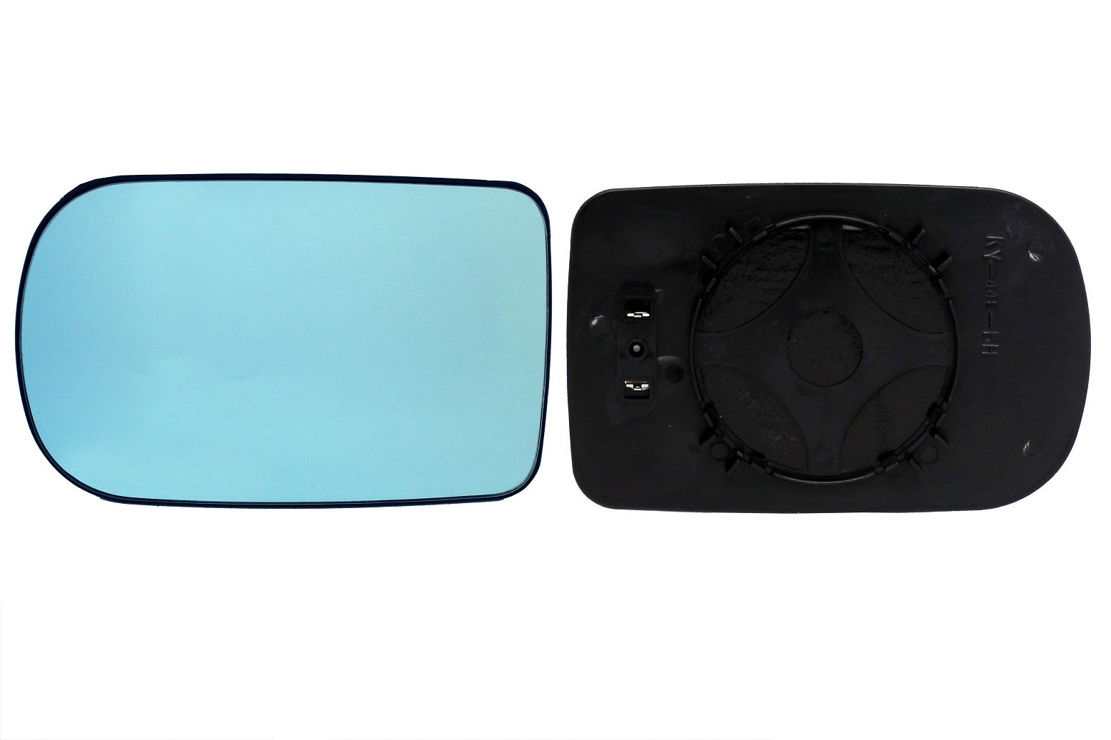 PIASTRA RETROVISORE SINISTRO TERMICO-PIANO-AZZ.