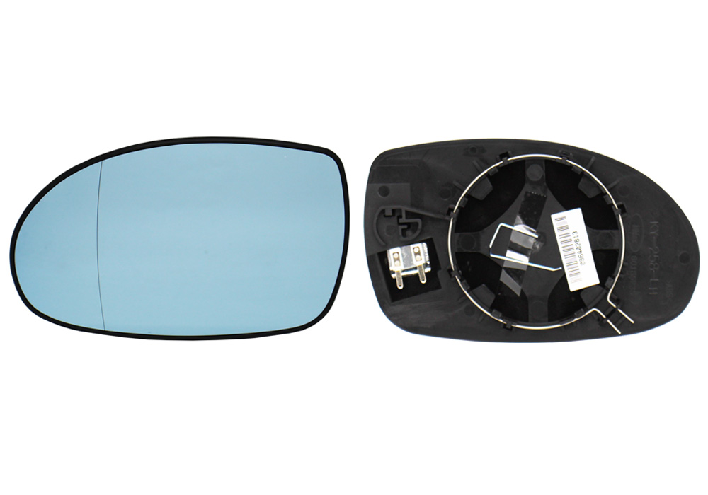 PIASTRA RETROVISORE SINISTRO TERMICO-ASFERICO-AZZ.