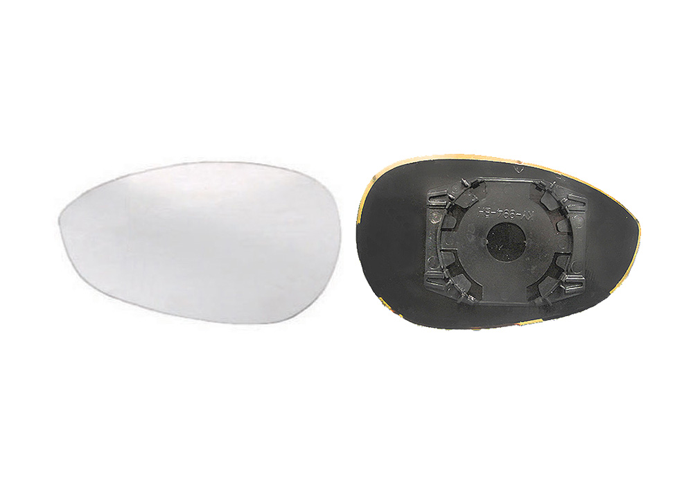 PIASTRA RETROVISORE SINISTRO CURVO