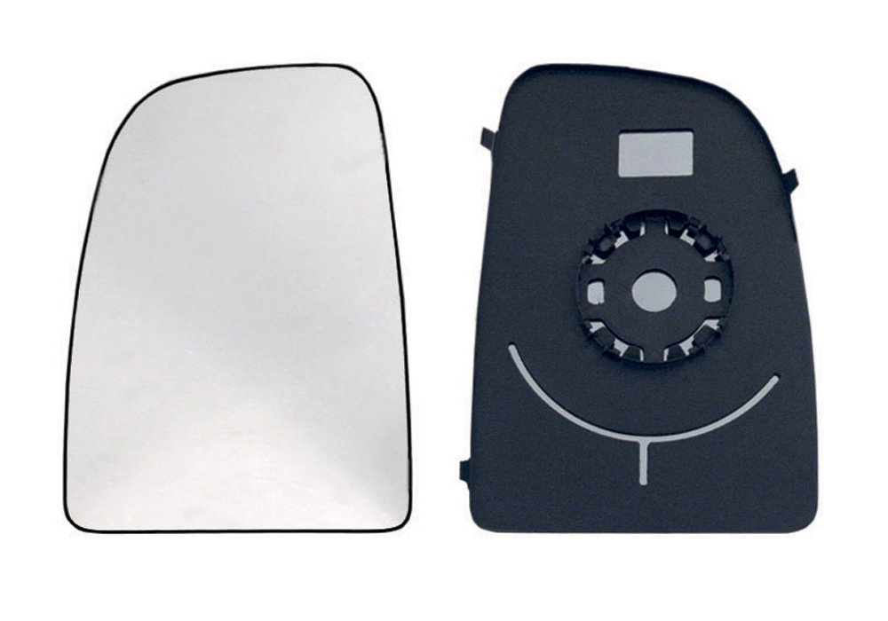 PIASTRA RETROVISORE SINISTRO CURVO