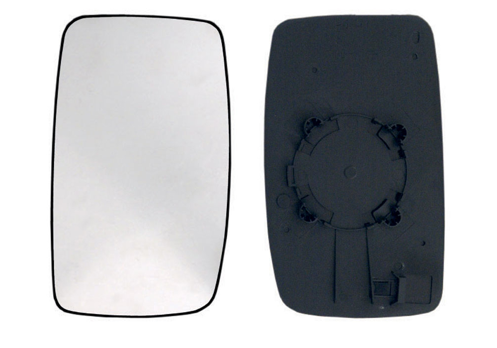 PIASTRA RETROVISORE SINISTRO CURVO