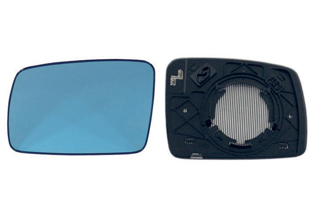 PIASTRA RETROVISORE SINISTRO TERMICO-CURVO-AZZ.