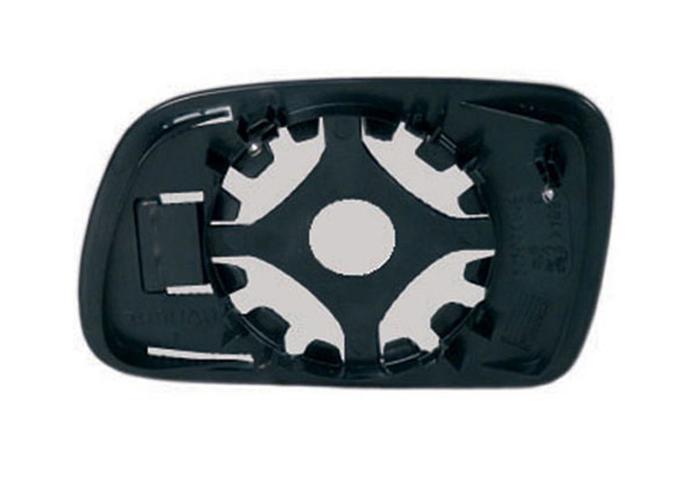 PIASTRA RETROVISORE DESTRO CURVO-VETRO AZZURRO